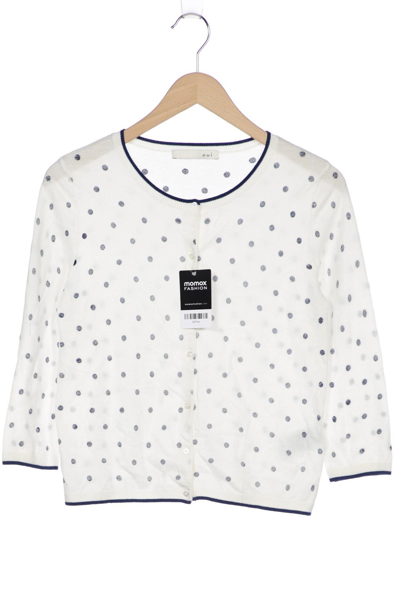 

Oui Damen Strickjacke, weiß