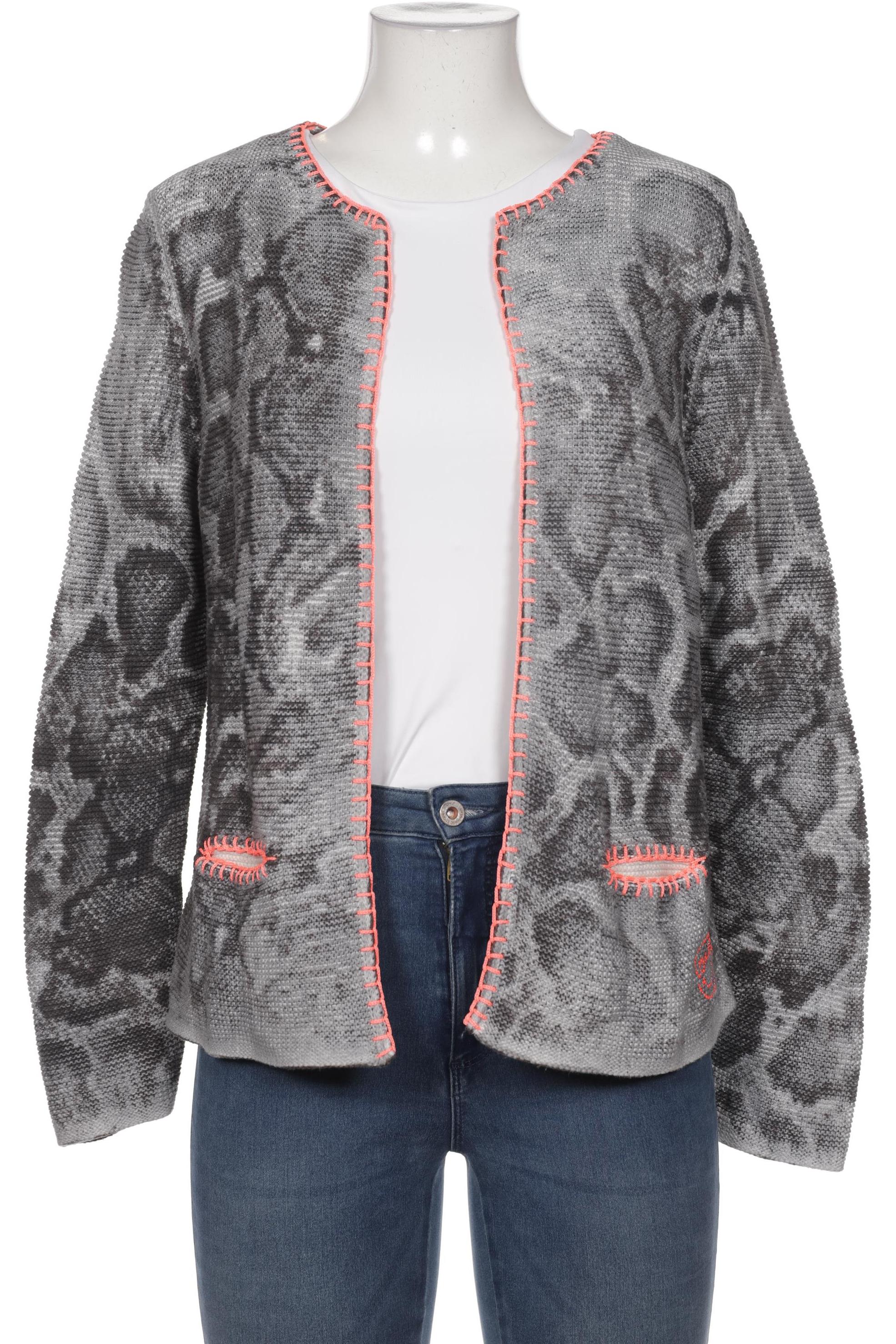 

Oui Damen Strickjacke, grau, Gr. 40
