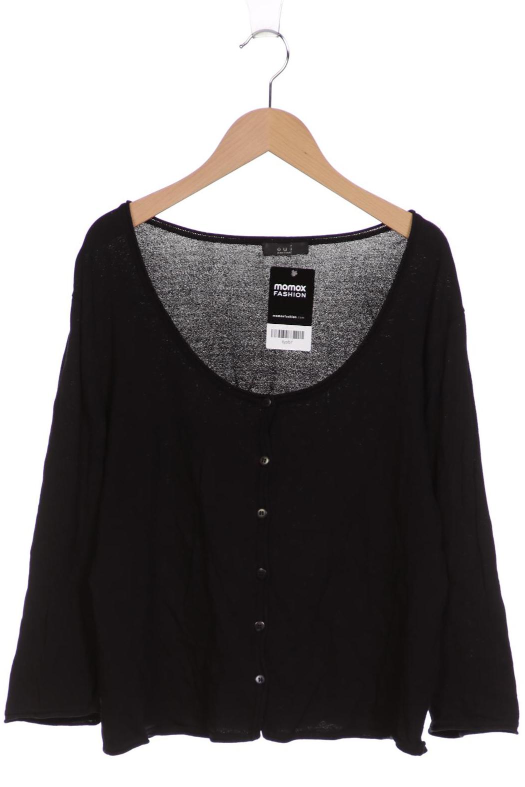 

Oui Damen Strickjacke, schwarz, Gr. 46