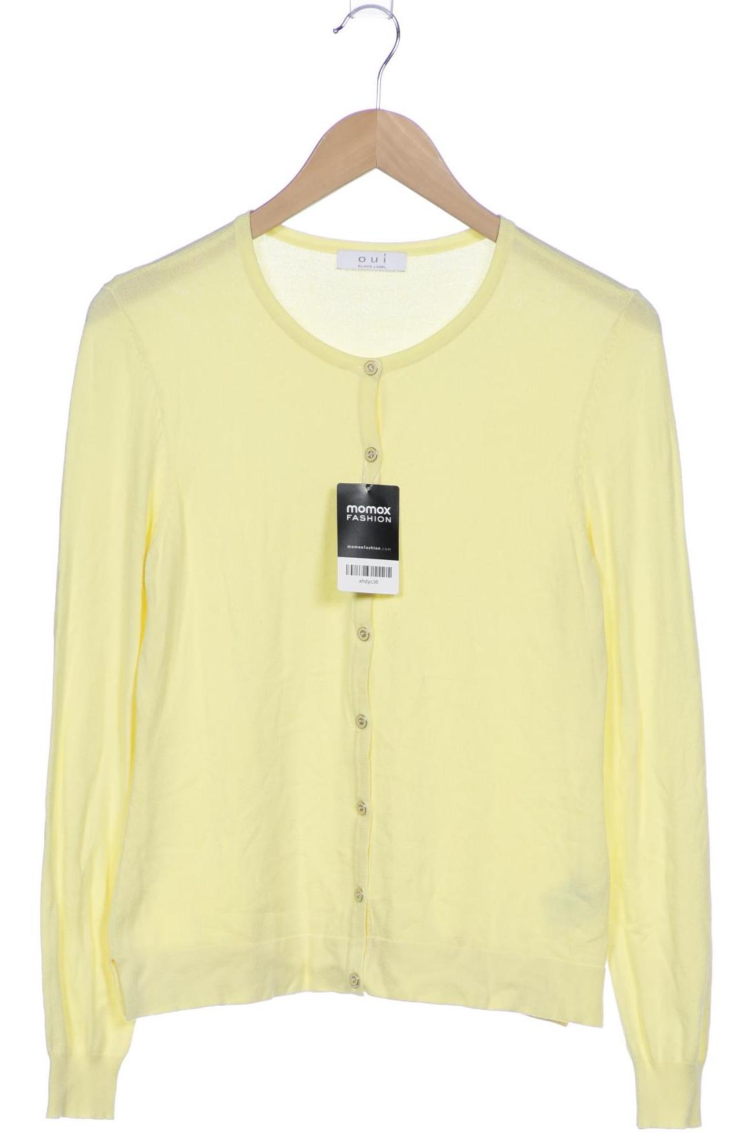 

Oui Damen Strickjacke, gelb, Gr. 36