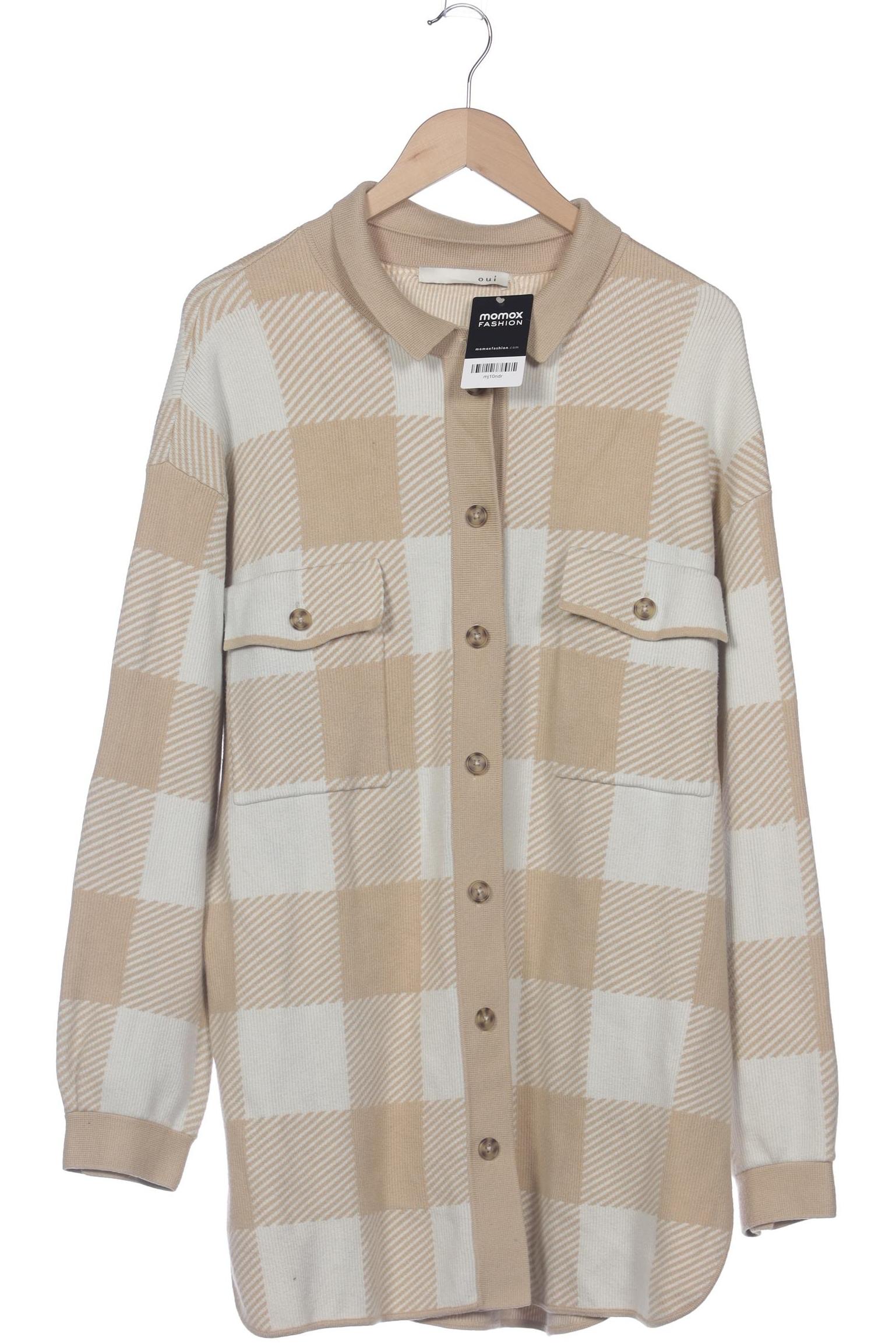 

Oui Damen Strickjacke, beige, Gr. 44