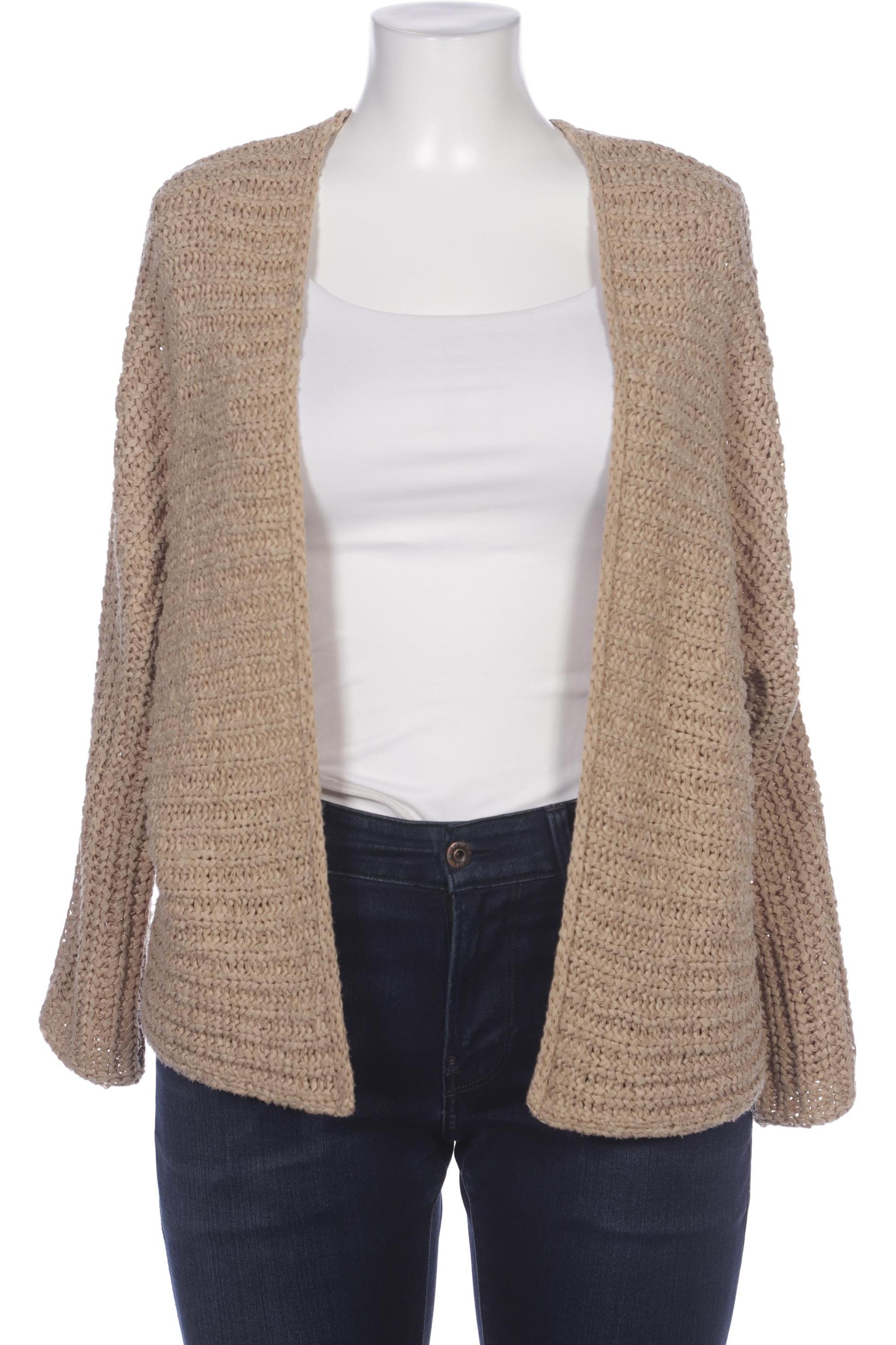 

Oui Damen Strickjacke, beige, Gr. 44