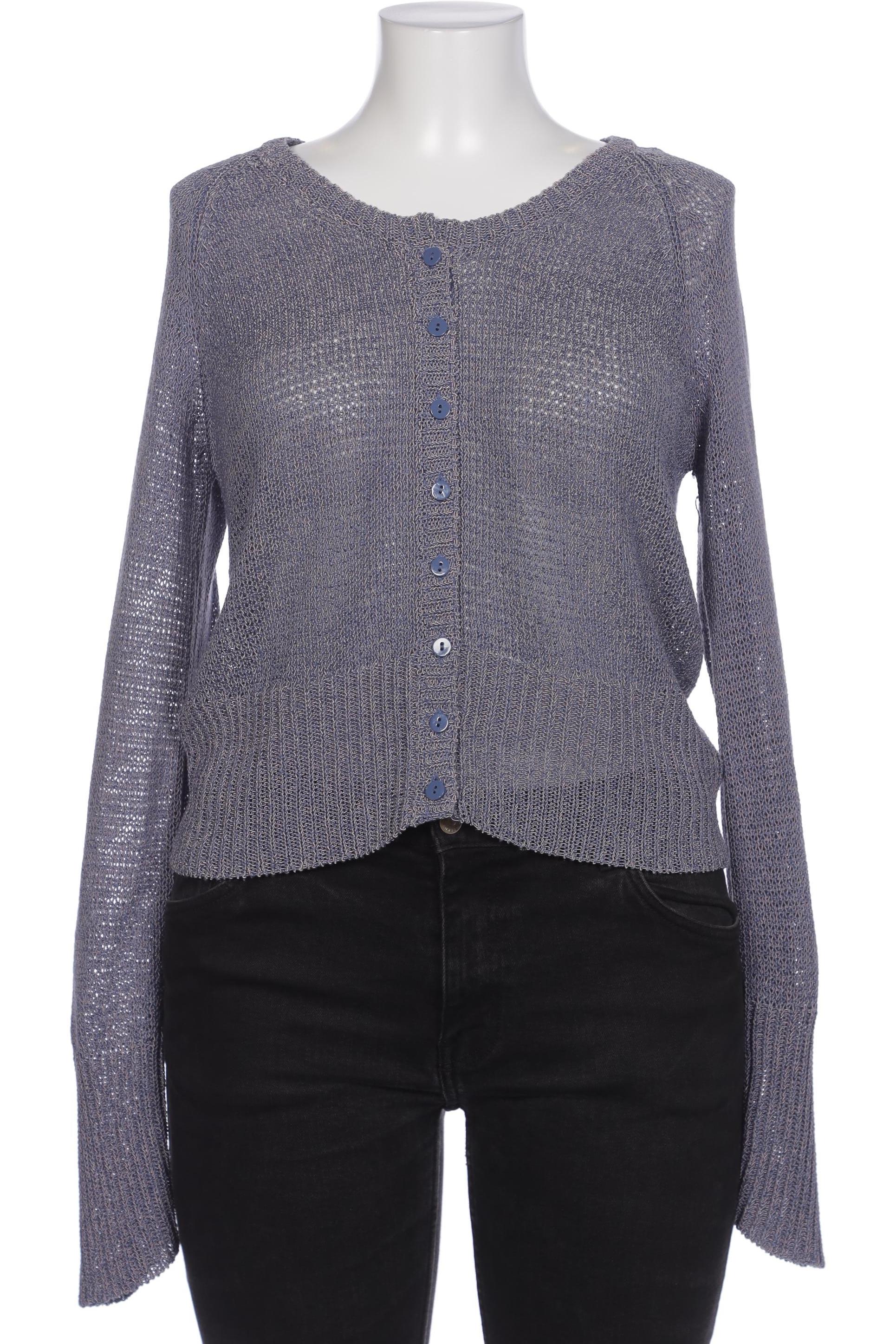 

Oui Damen Strickjacke, blau, Gr. 42