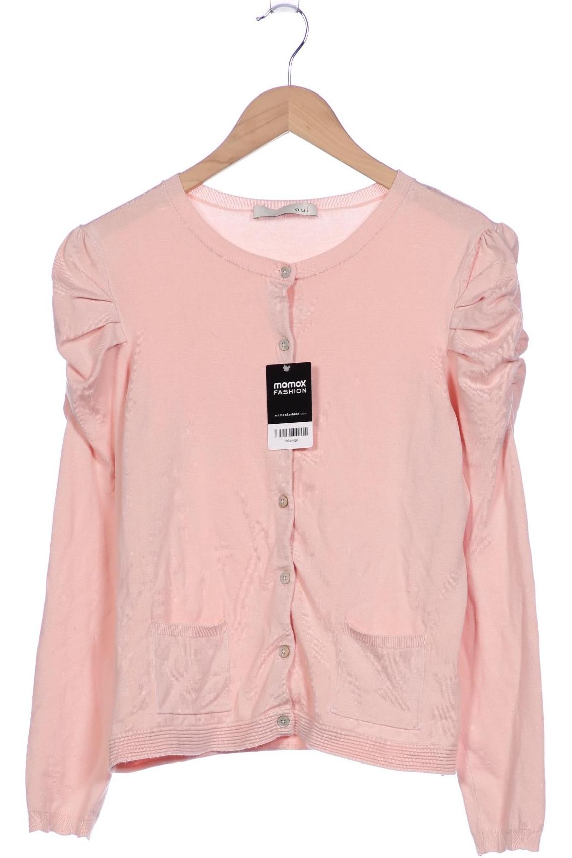 

Oui Damen Strickjacke, pink, Gr. 36