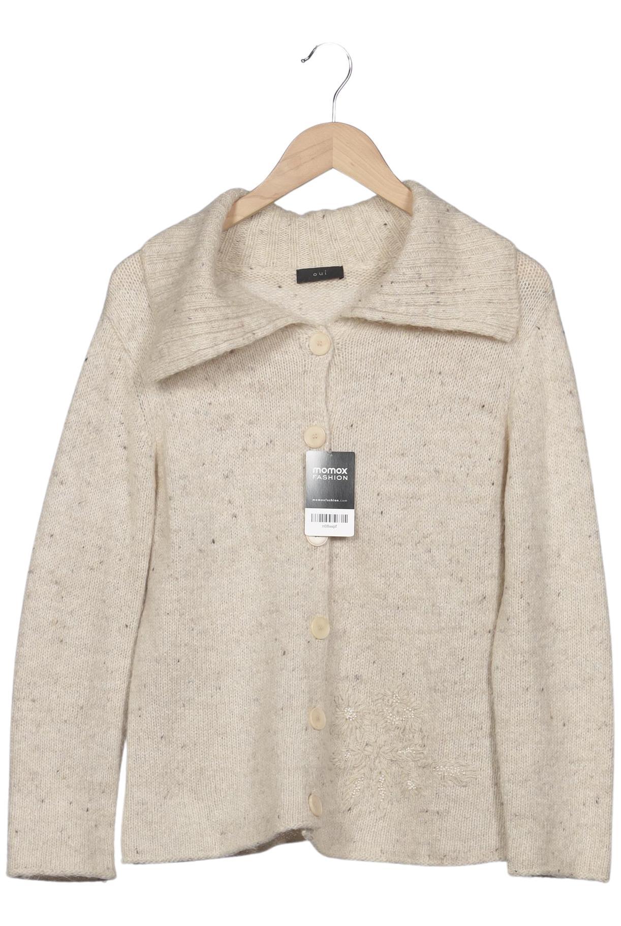 

Oui Damen Strickjacke, beige, Gr. 44