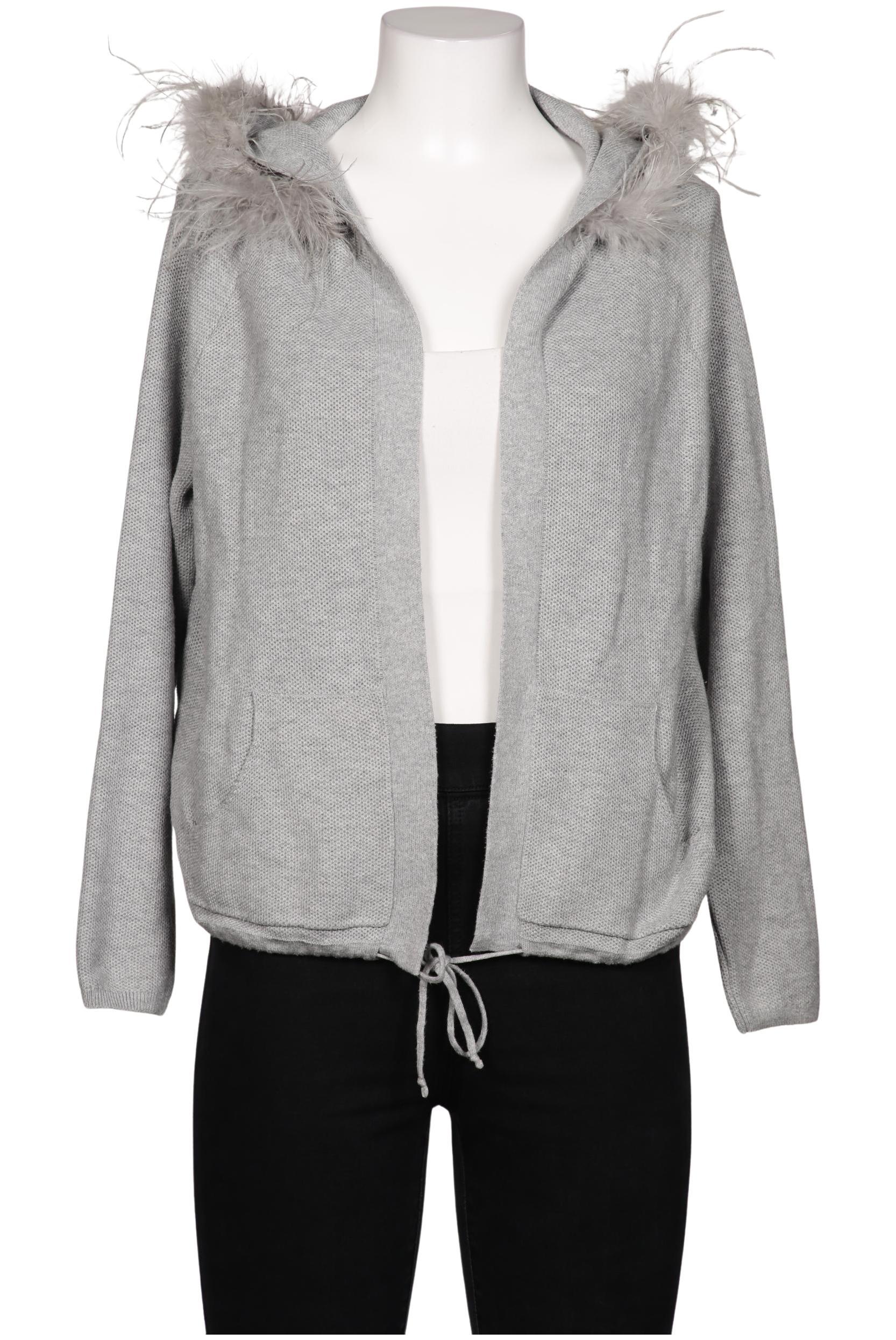 

Oui Damen Strickjacke, grau, Gr. 40