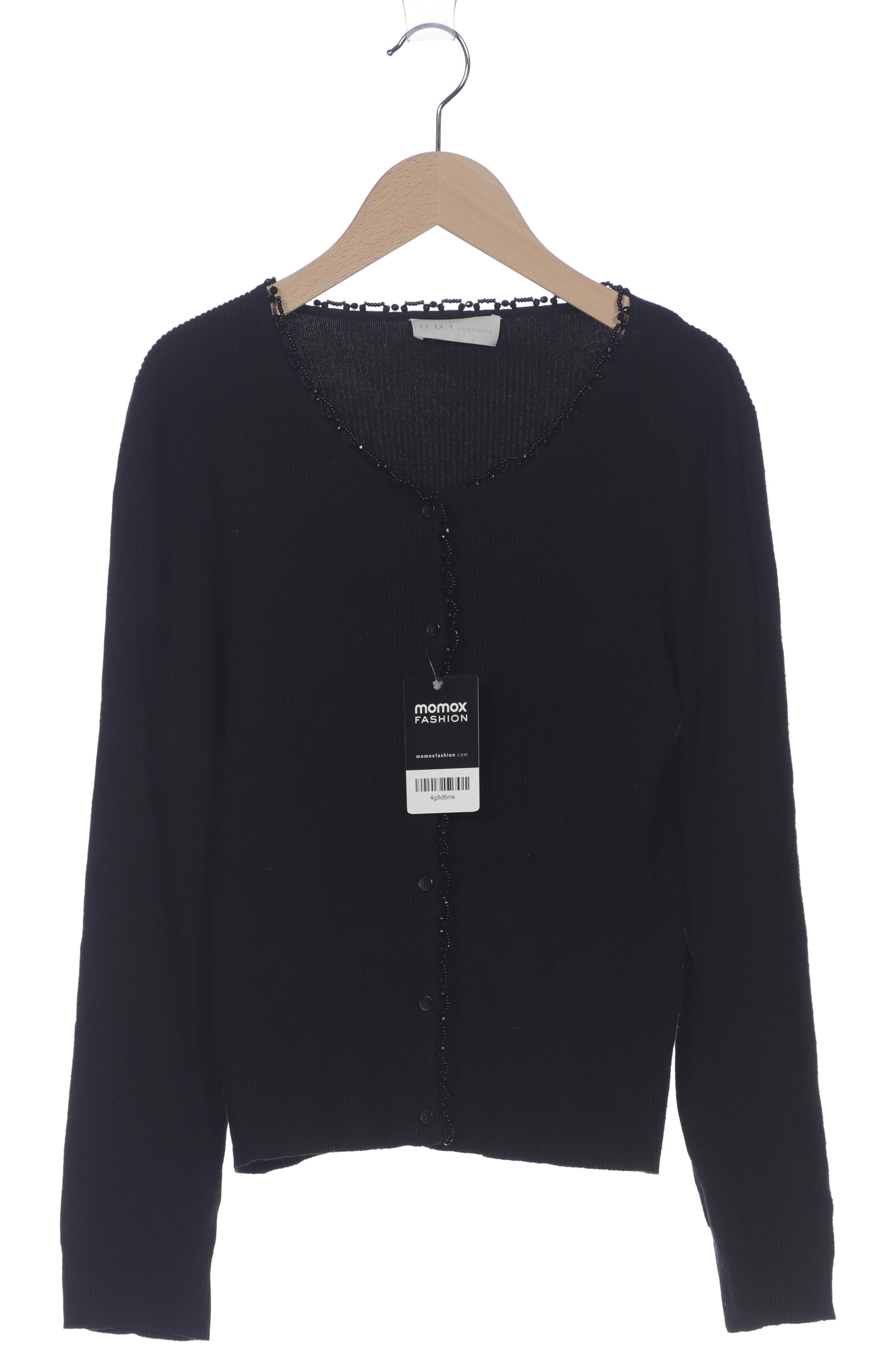 

Oui Damen Strickjacke, schwarz, Gr. 40