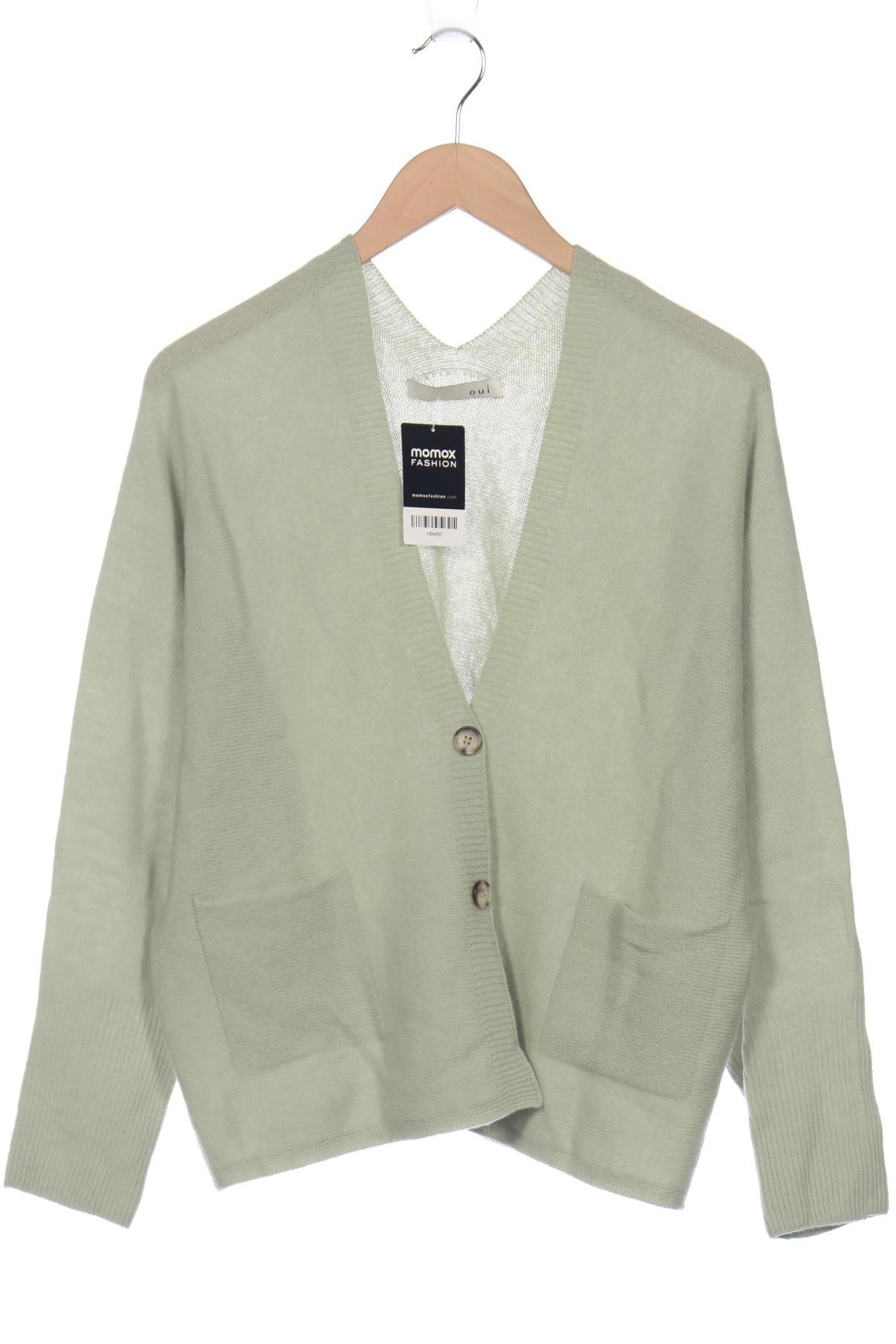 

Oui Damen Strickjacke, hellgrün, Gr. 38