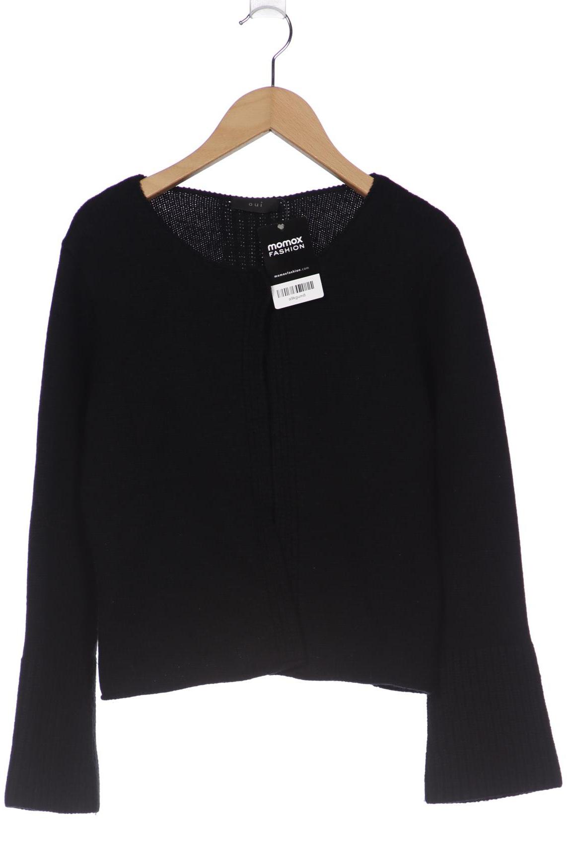 

Oui Damen Strickjacke, schwarz, Gr. 38
