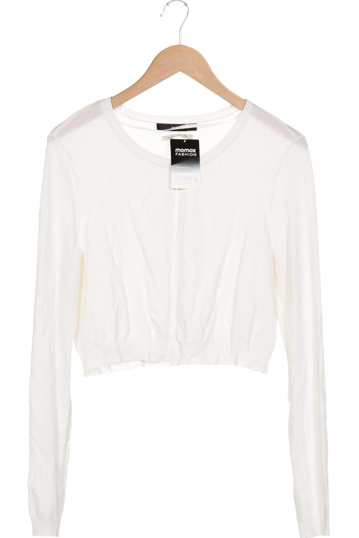 

Oui Damen Strickjacke, weiß, Gr. 36