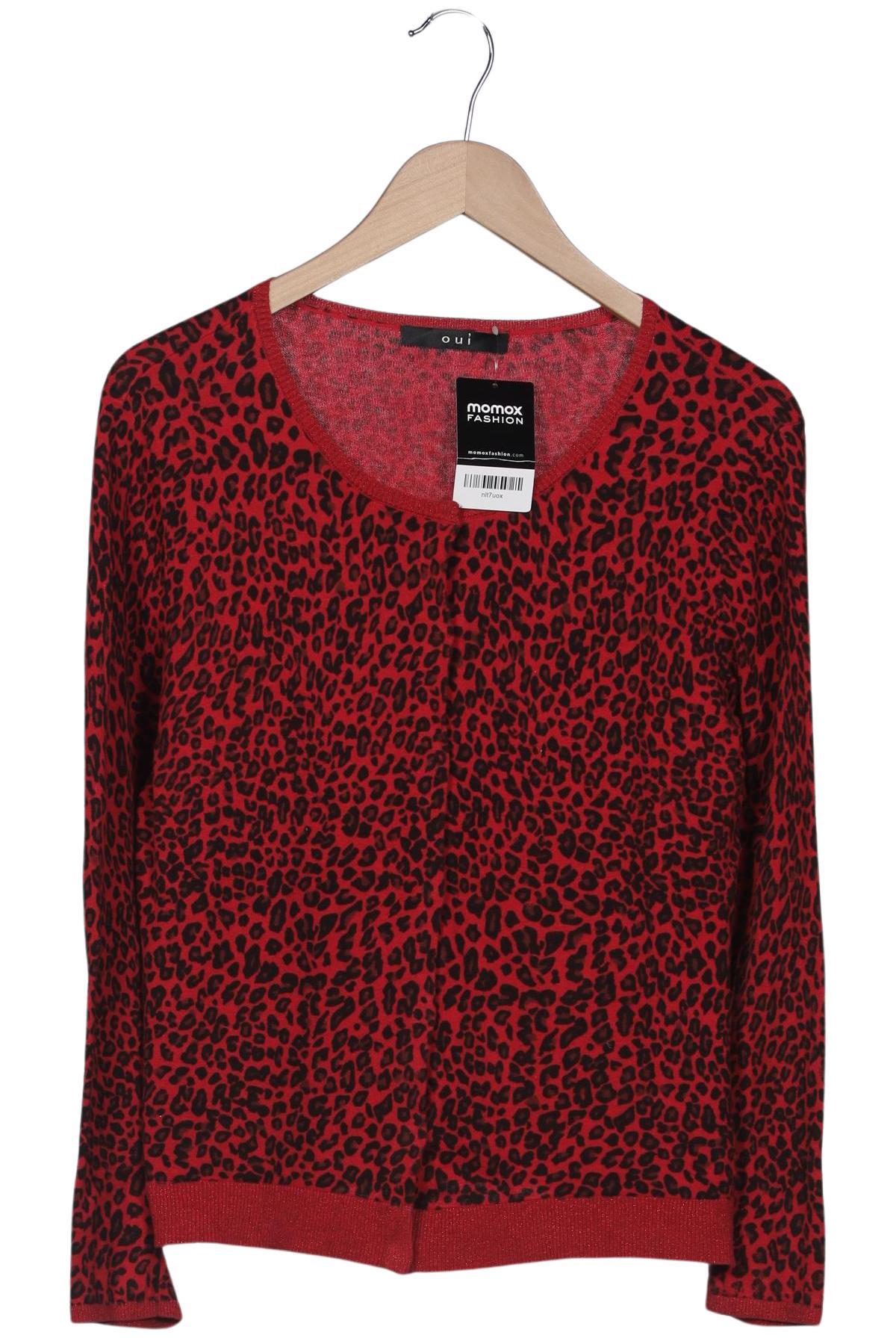

Oui Damen Strickjacke, rot, Gr. 38