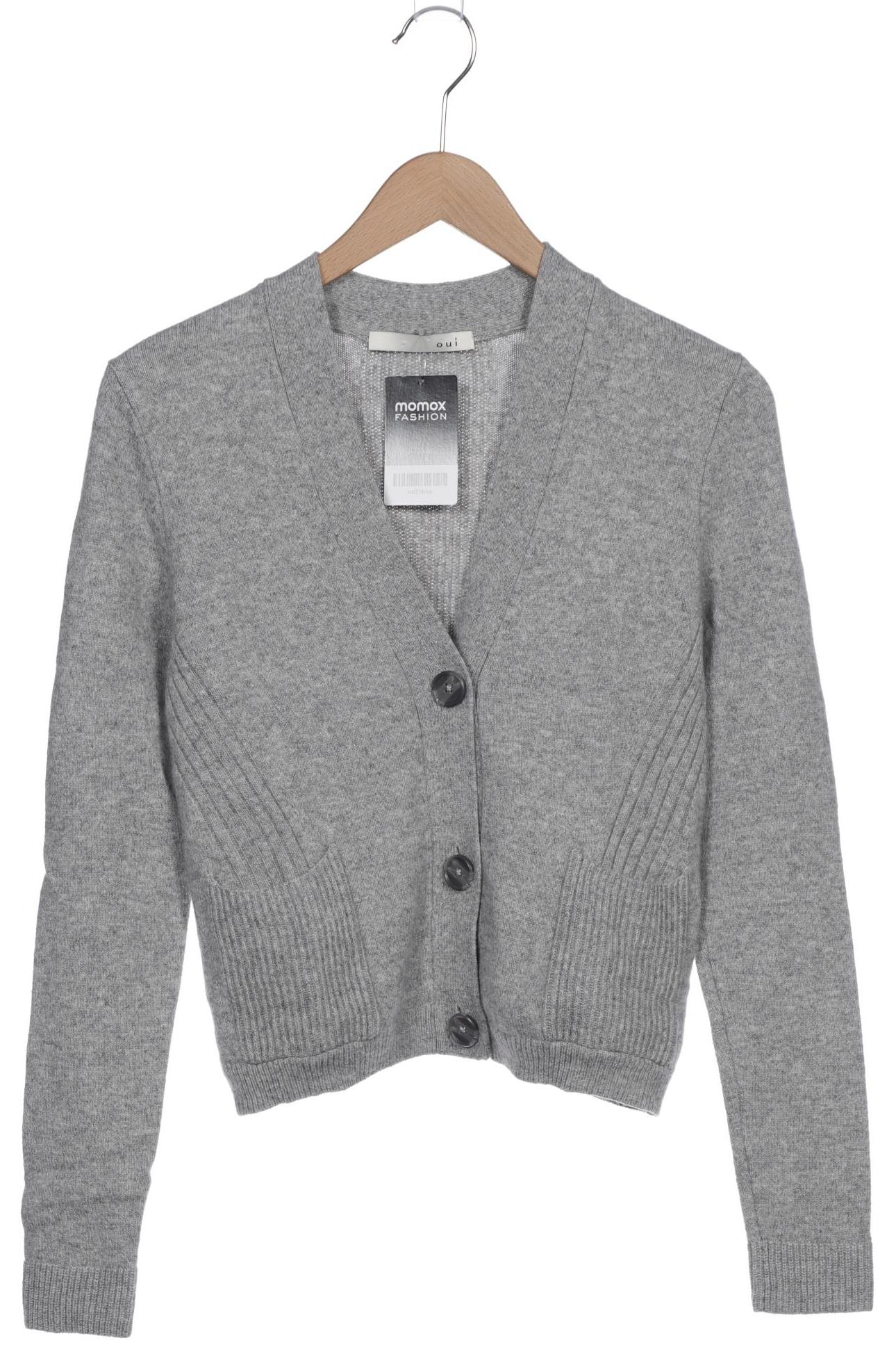 

Oui Damen Strickjacke, grau