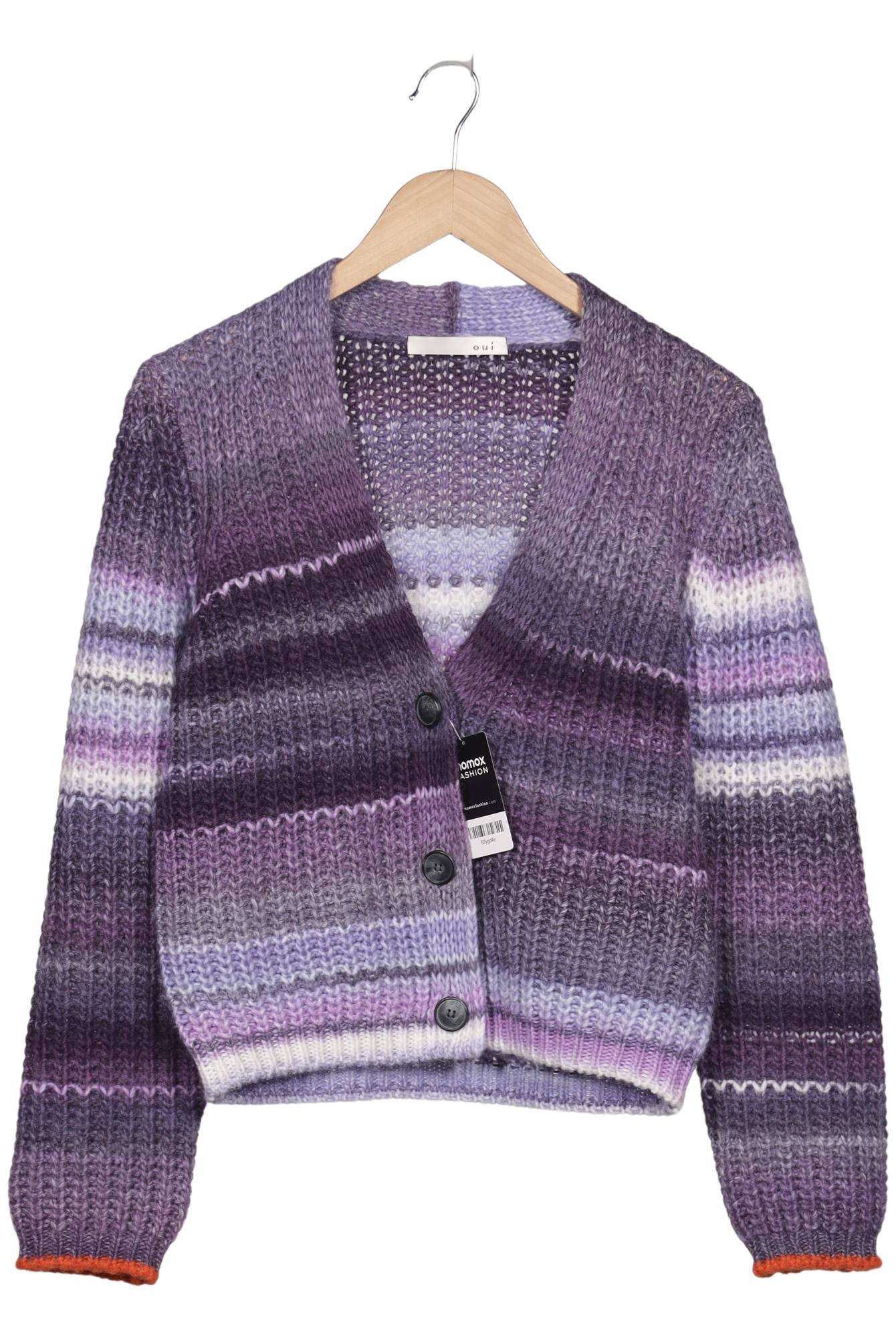 

Oui Damen Strickjacke, flieder, Gr. 38