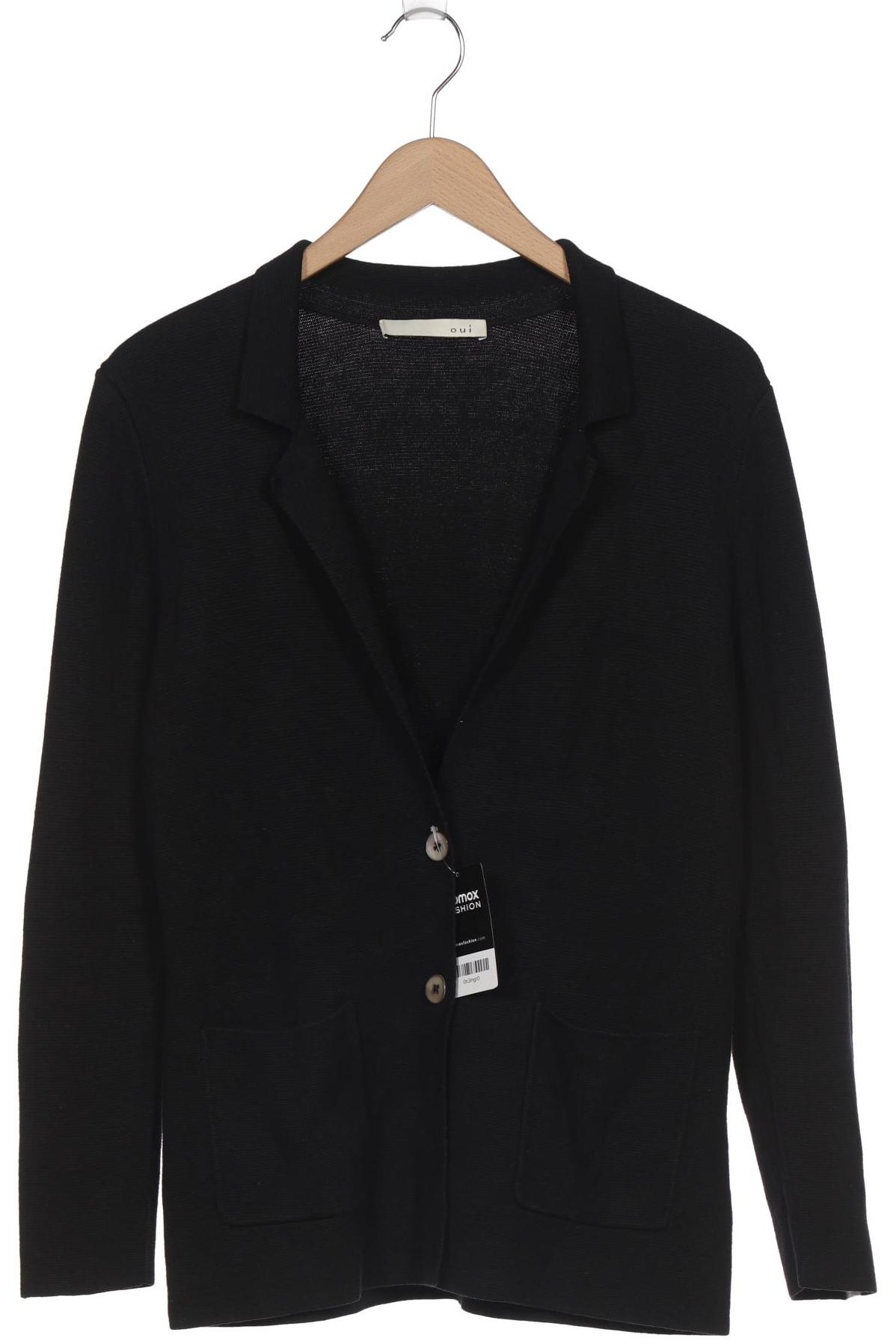 

Oui Damen Strickjacke, schwarz