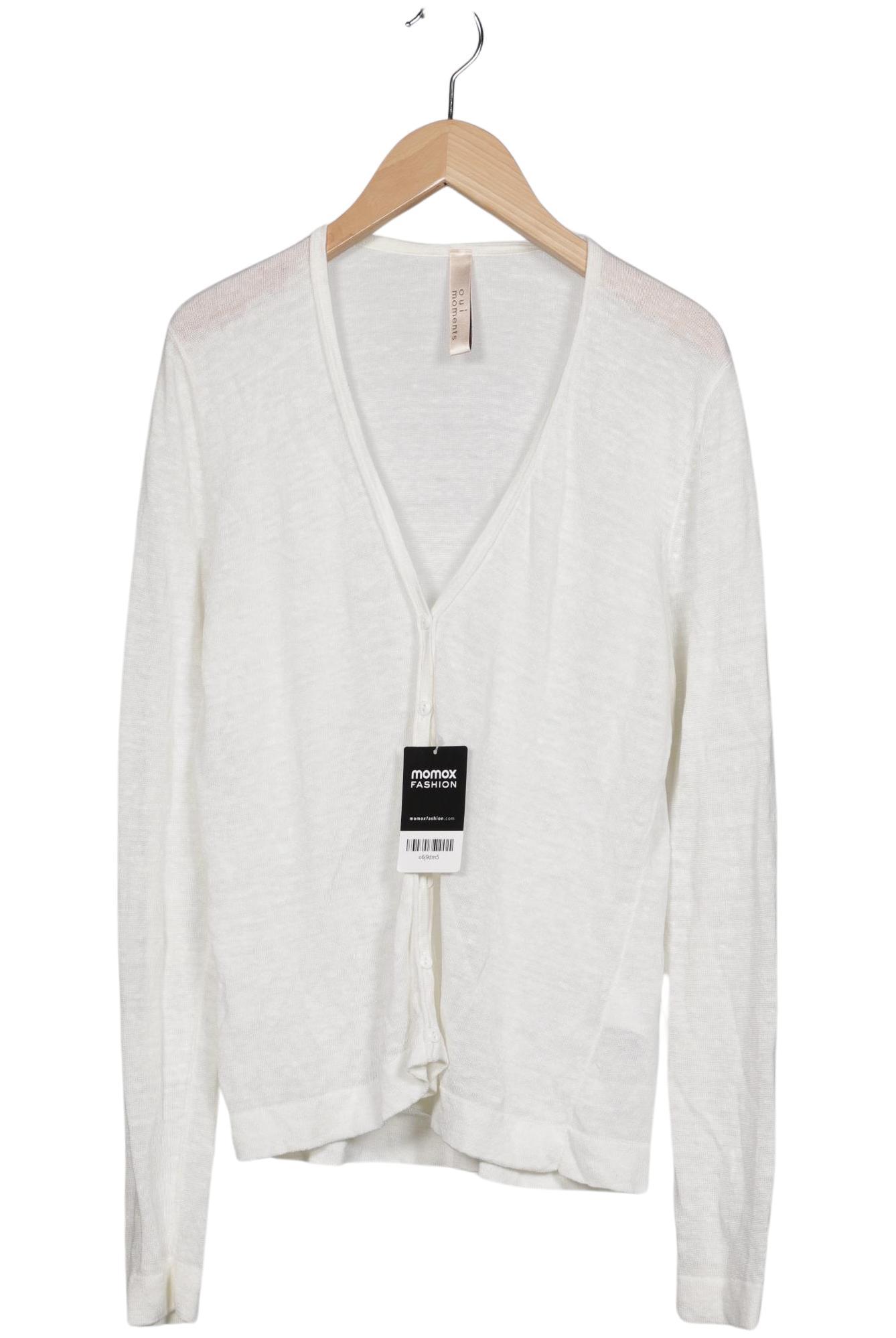

Oui Damen Strickjacke, cremeweiß, Gr. 40