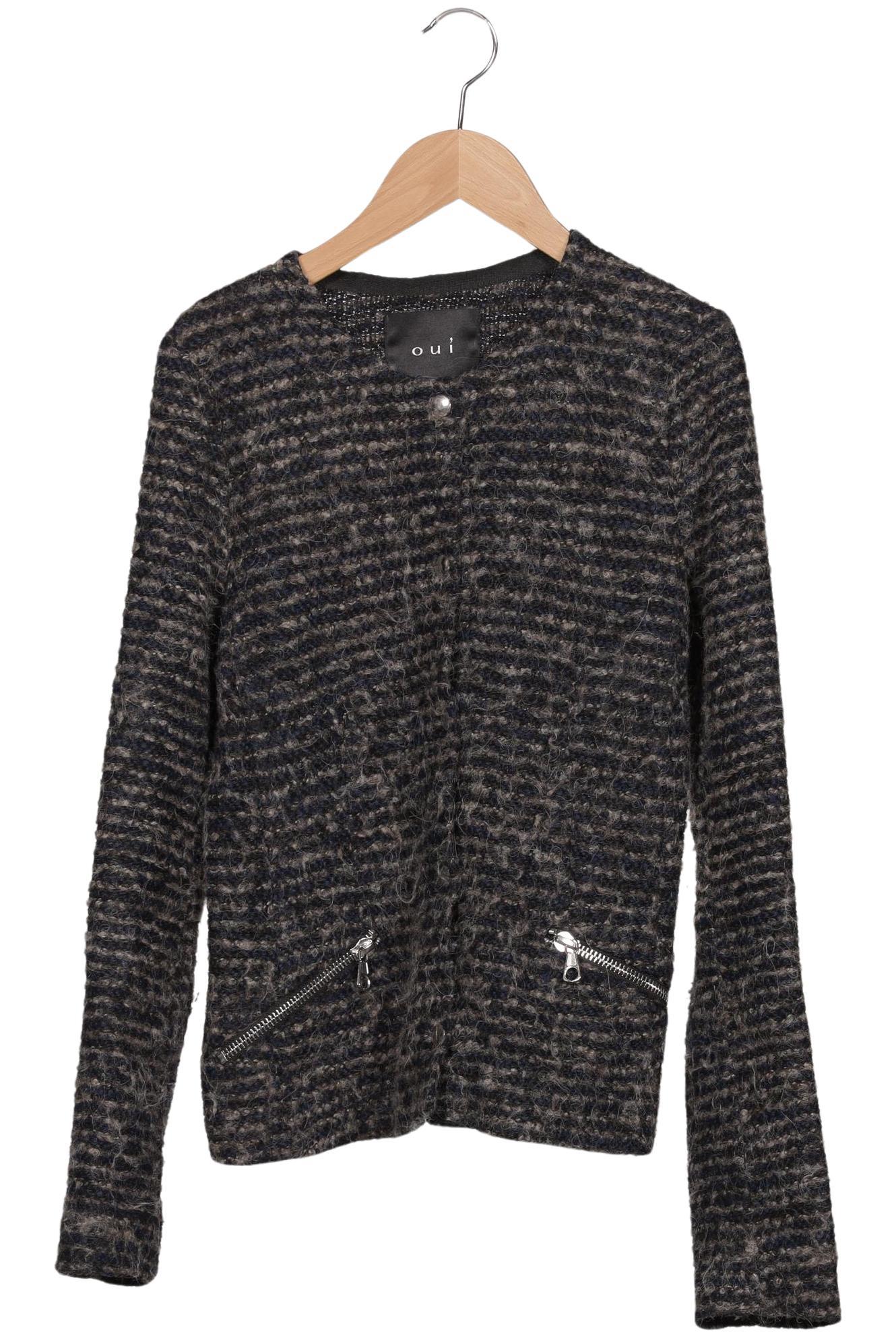 

Oui Damen Strickjacke, marineblau, Gr. 36