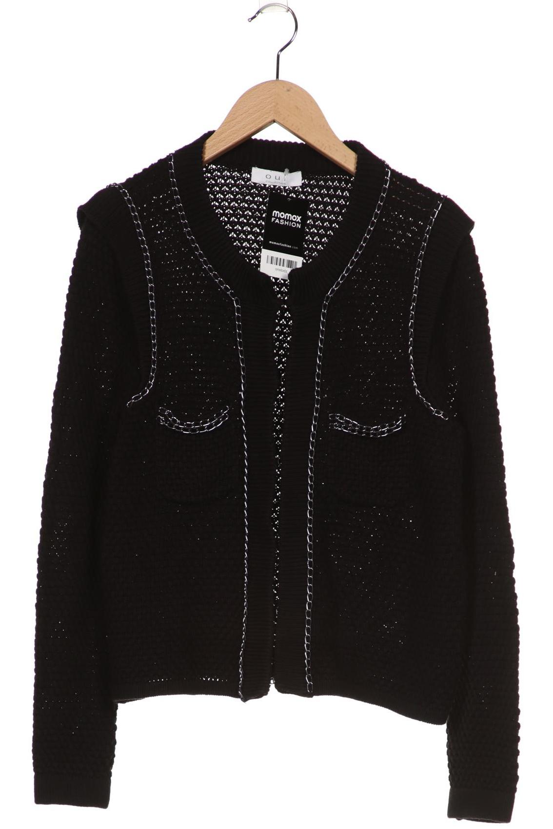 

Oui Damen Strickjacke, schwarz