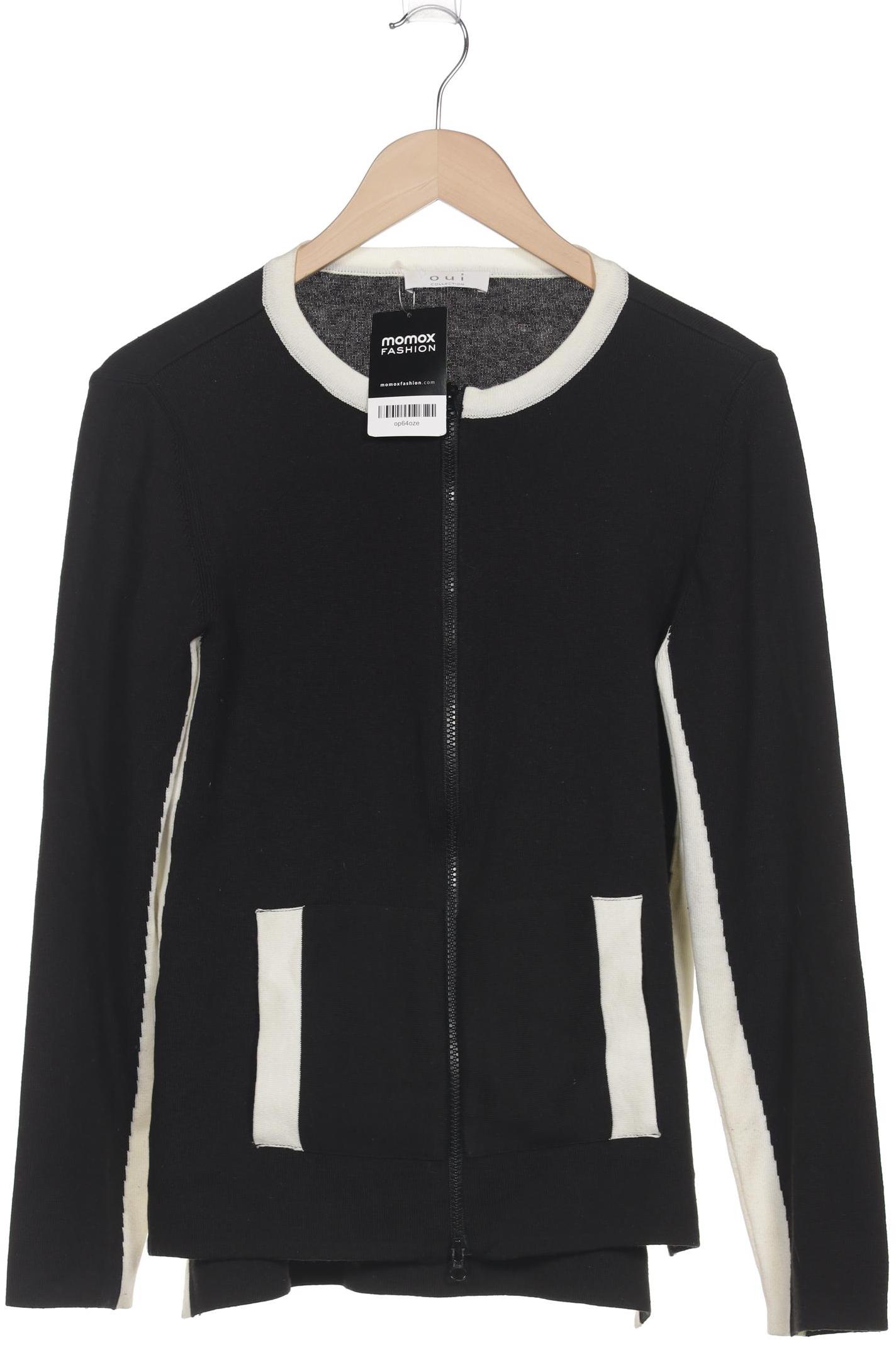 

Oui Damen Strickjacke, schwarz, Gr. 40