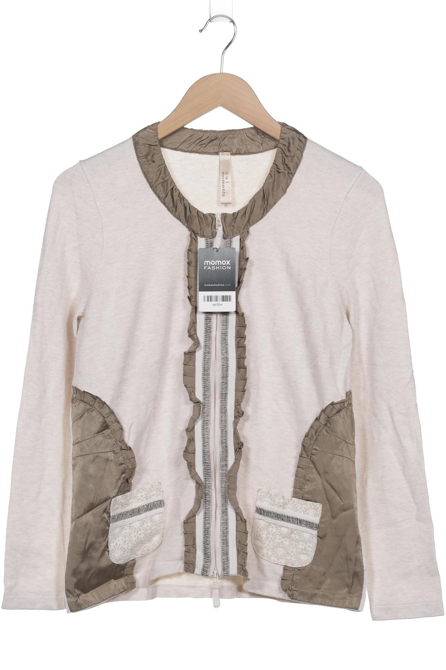 

Oui Damen Strickjacke, beige, Gr. 42