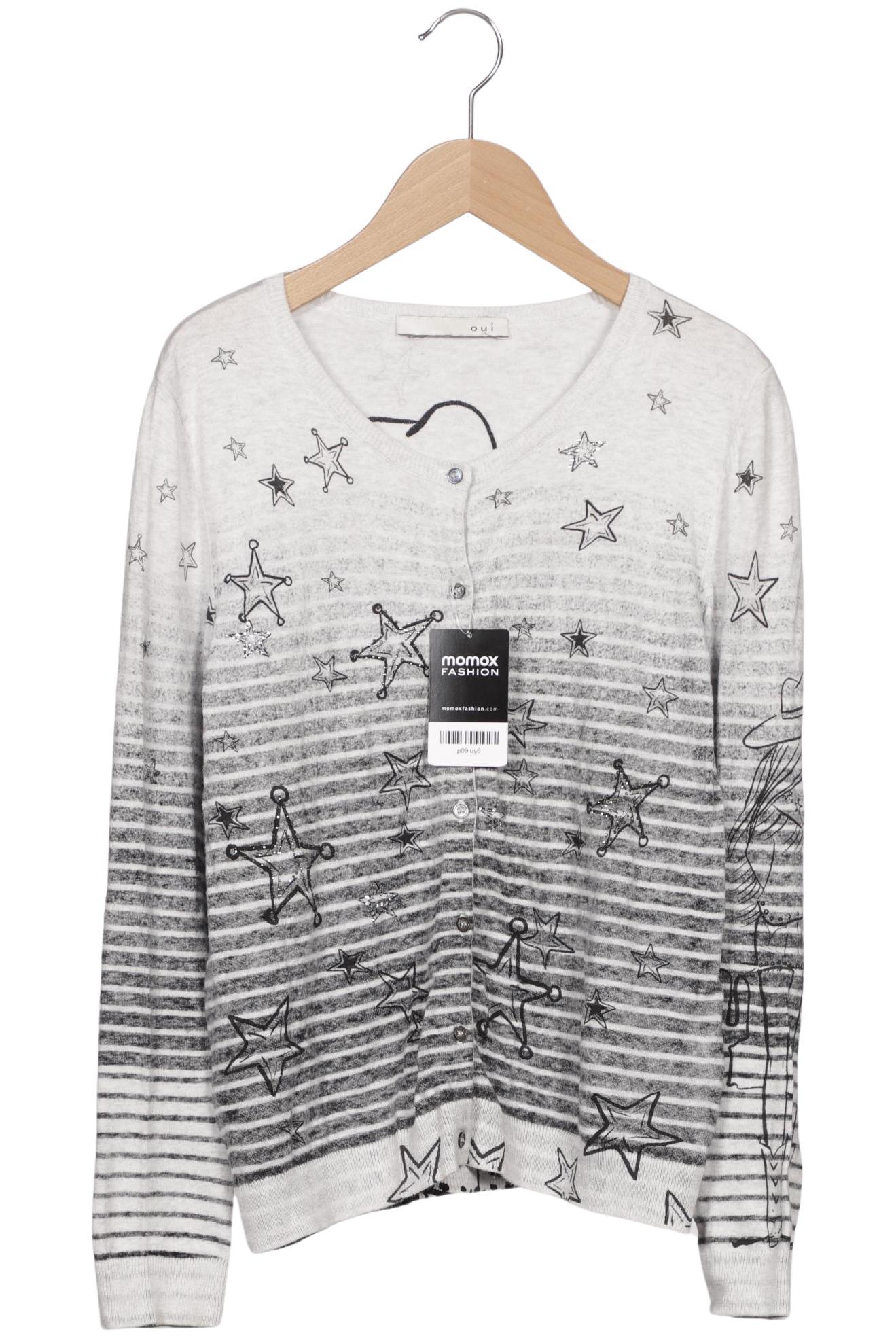 

Oui Damen Strickjacke, mehrfarbig, Gr. 38