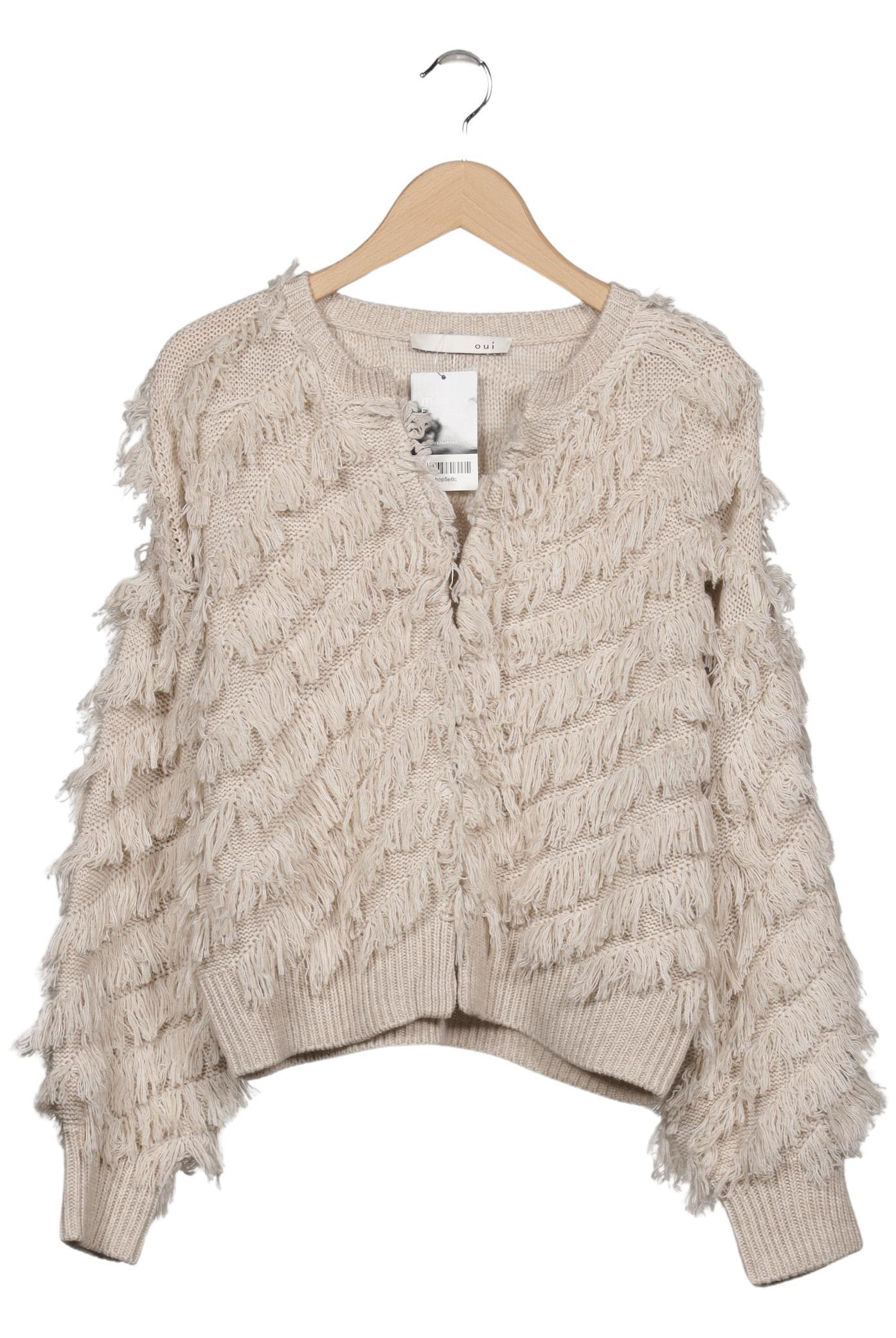 

Oui Damen Strickjacke, beige, Gr. 38