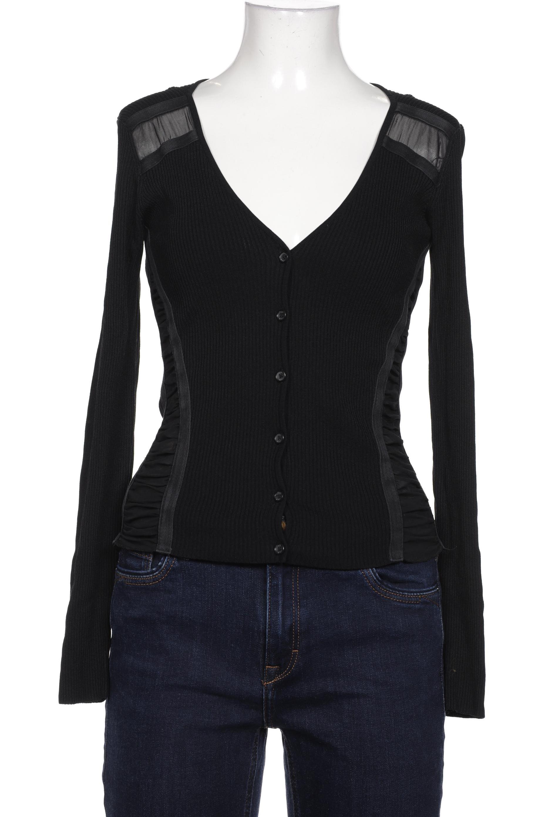 

Oui Damen Strickjacke, schwarz