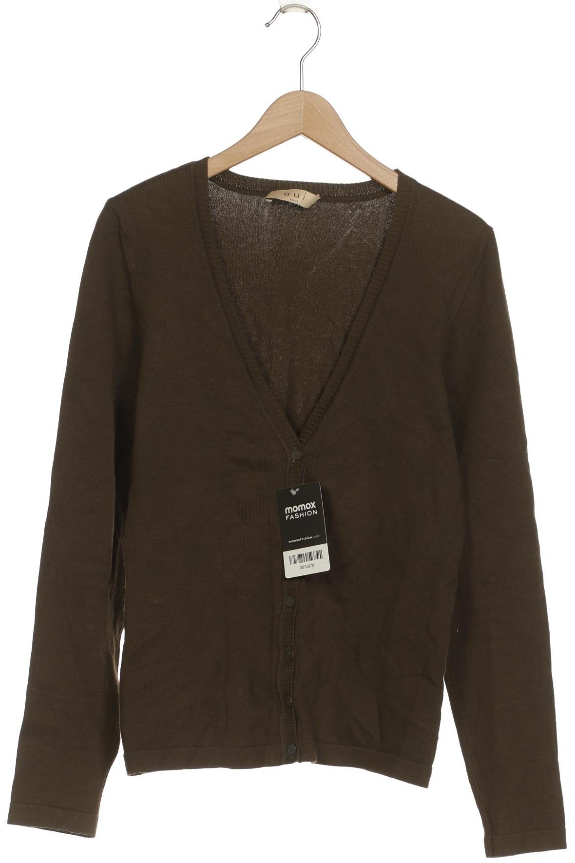 

Oui Damen Strickjacke, grün, Gr. 34
