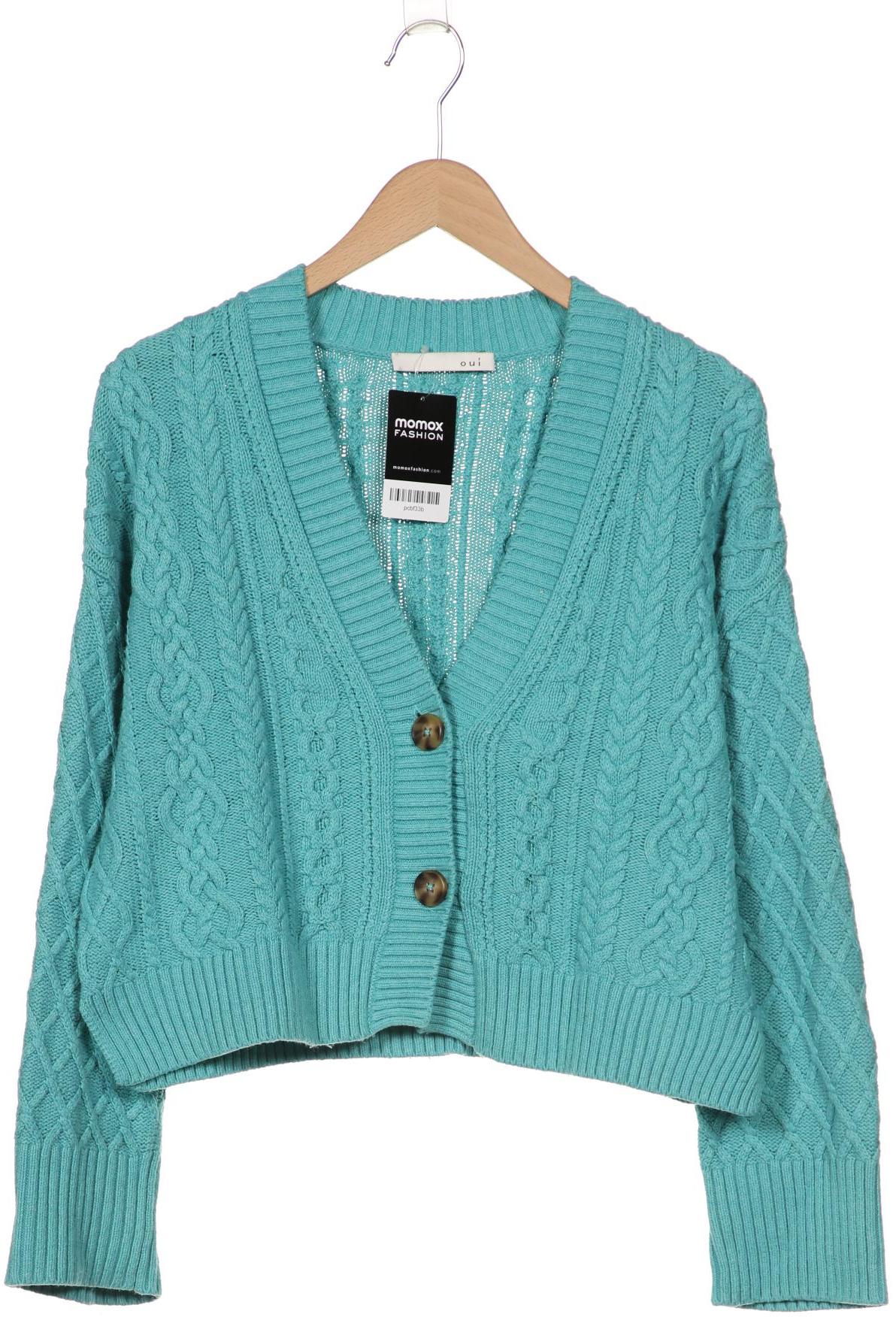 

Oui Damen Strickjacke, türkis