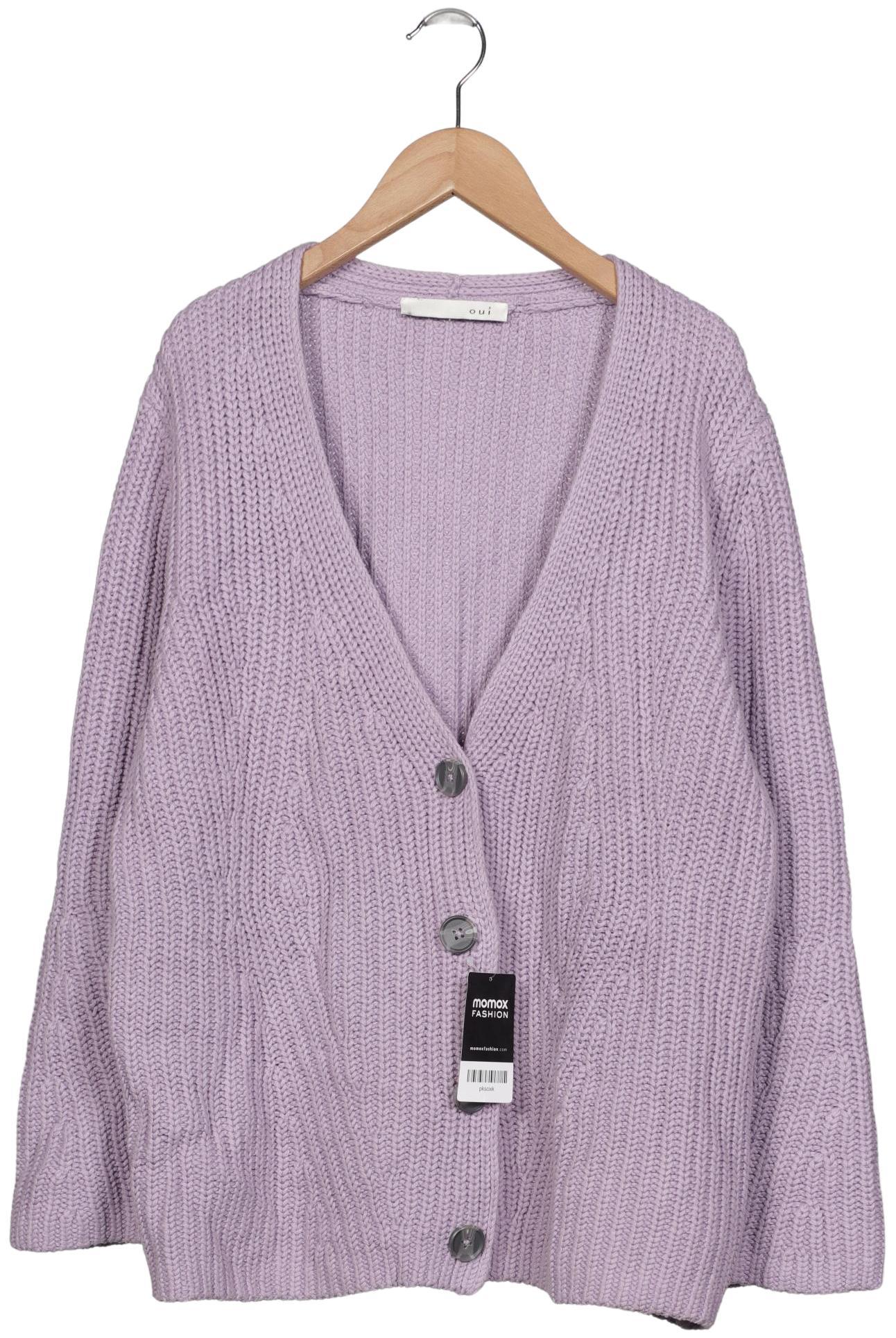 

Oui Damen Strickjacke, flieder, Gr. 44