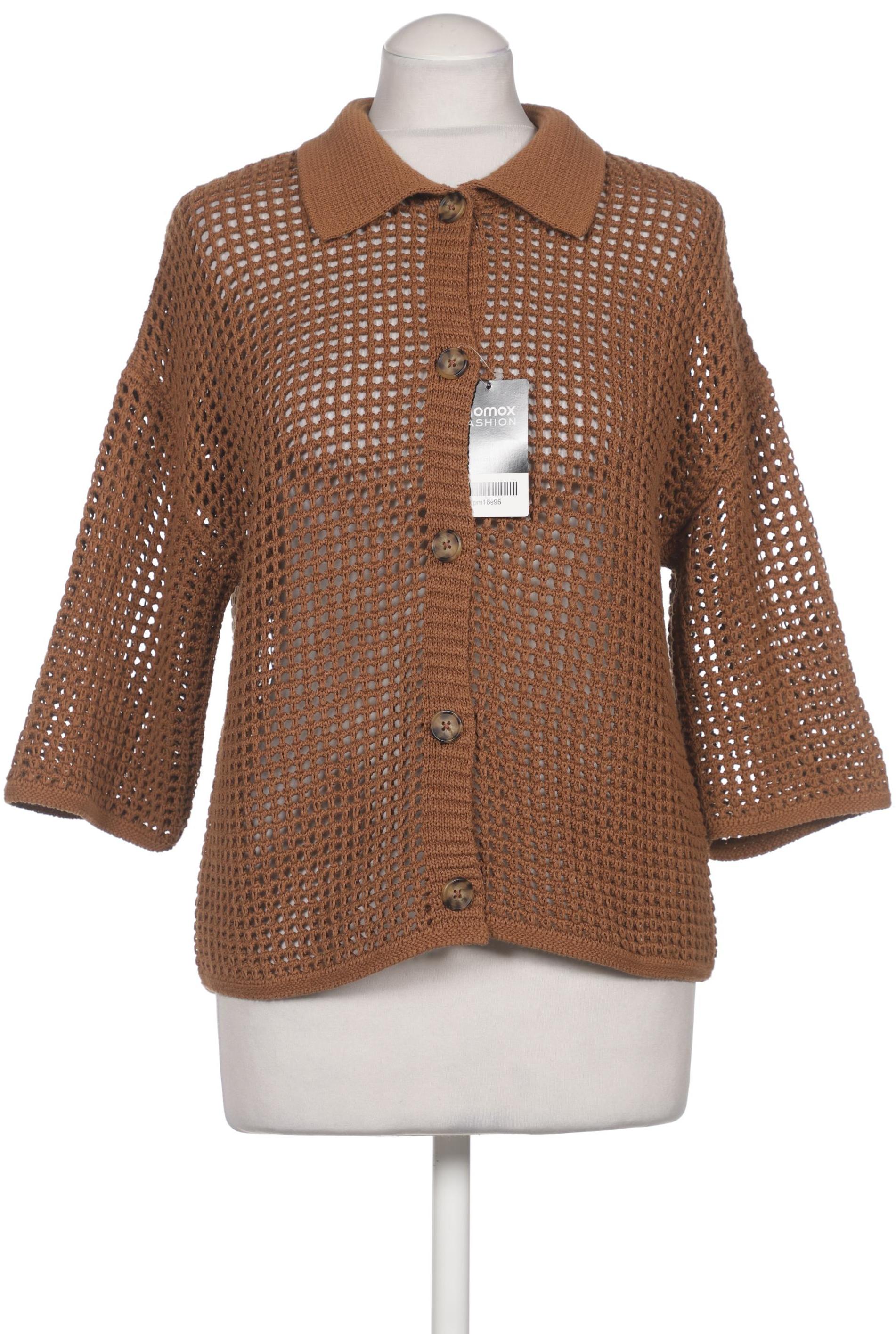 

Oui Damen Strickjacke, braun, Gr. 38