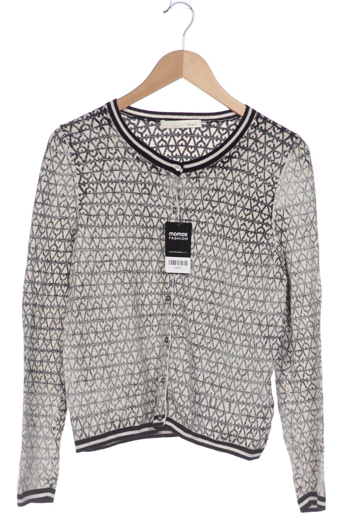 

Oui Damen Strickjacke, grau, Gr. 36
