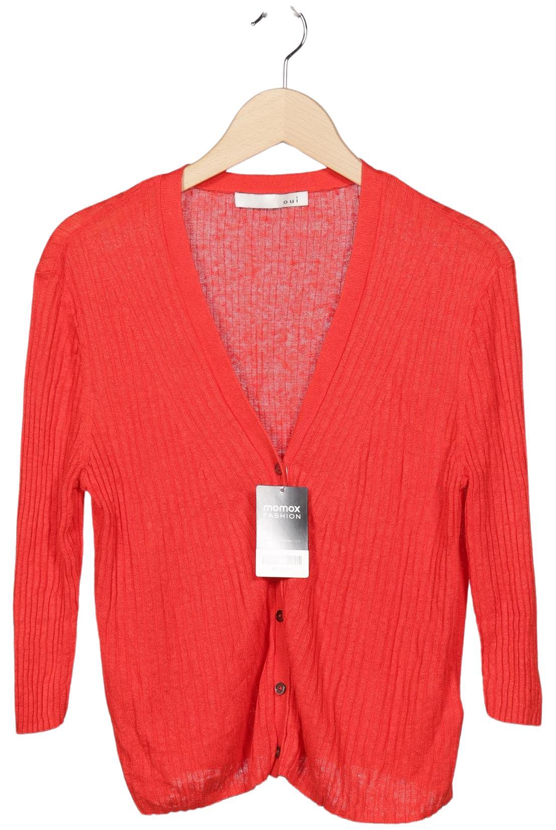

Oui Damen Strickjacke, rot, Gr. 40
