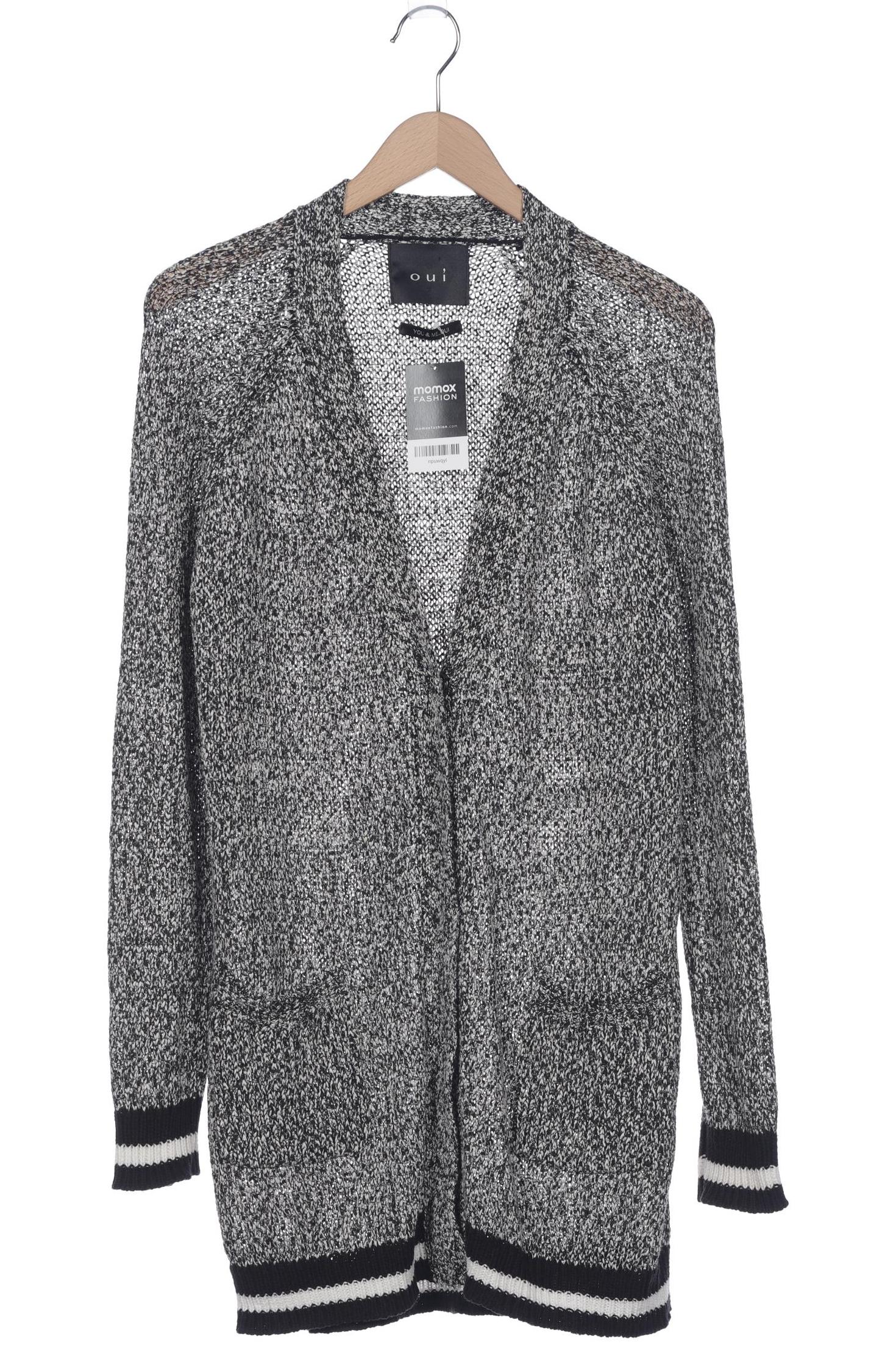 

Oui Damen Strickjacke, grau, Gr. 42