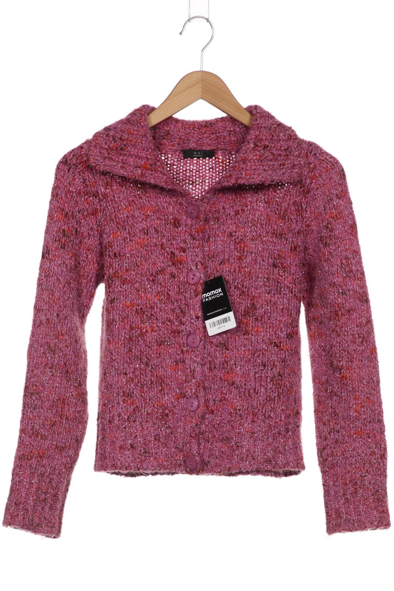 

Oui Damen Strickjacke, pink, Gr. 36