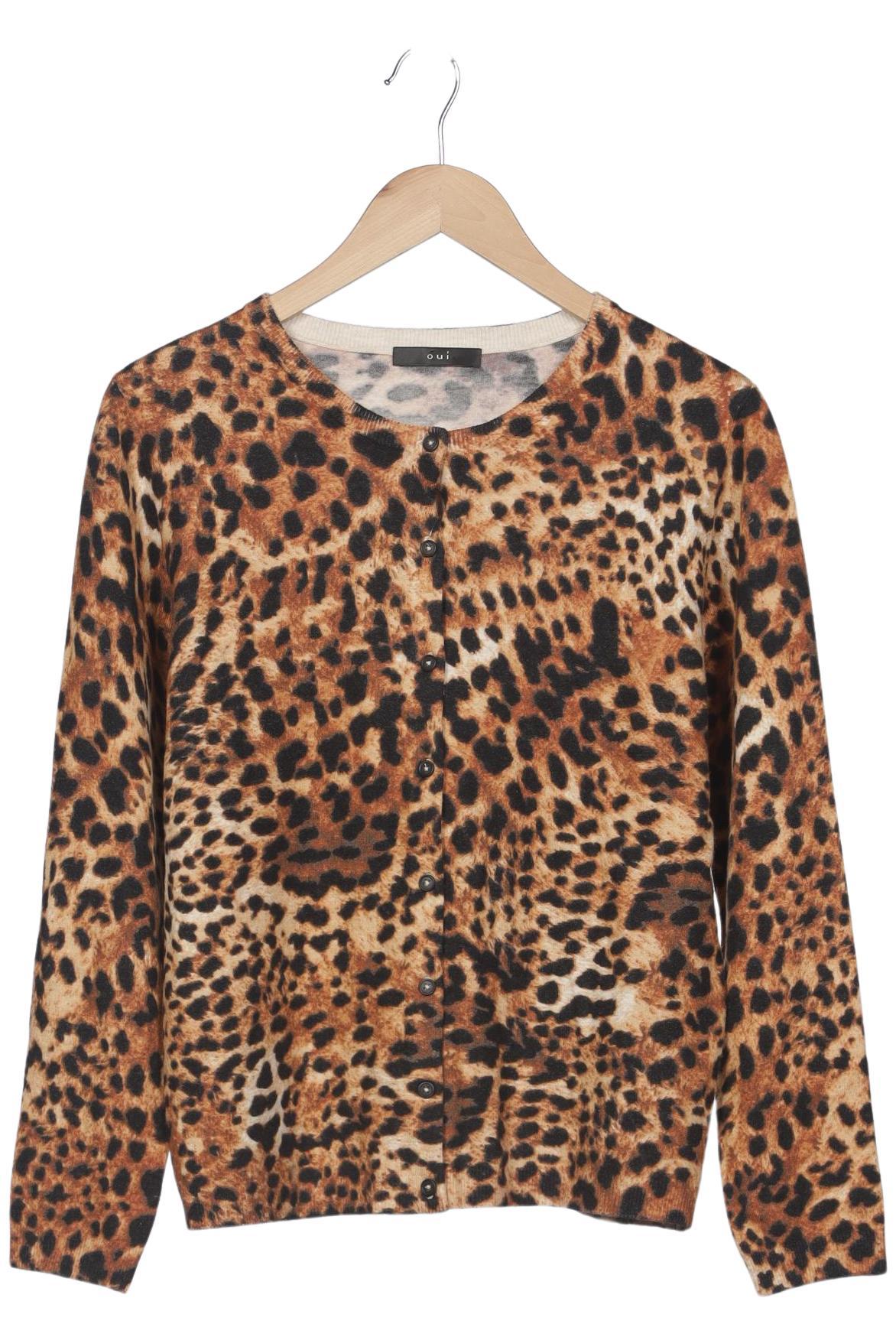 

Oui Damen Strickjacke, braun, Gr. 42