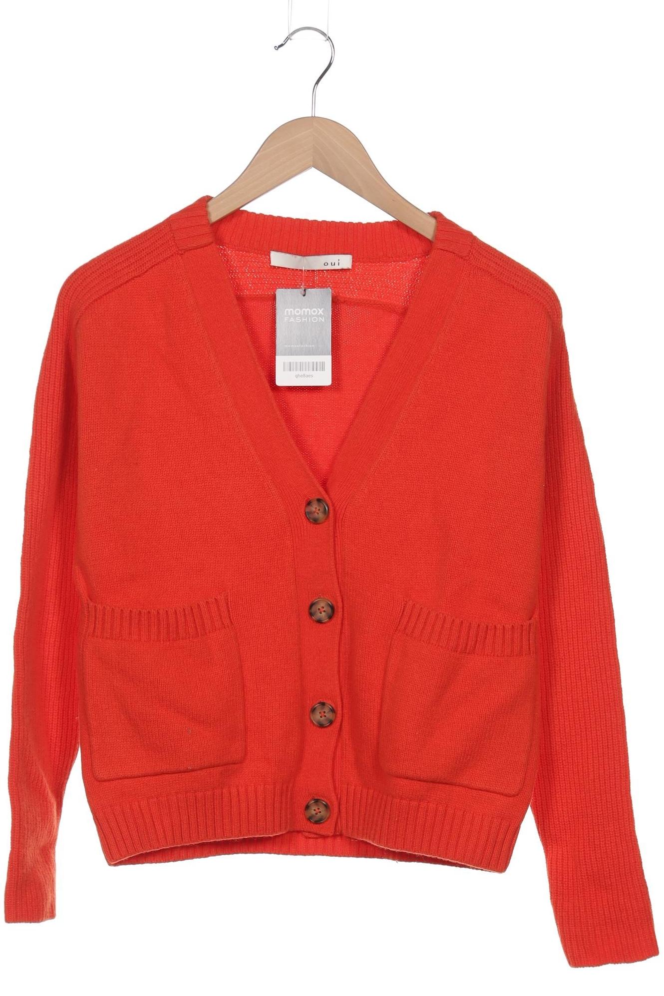 

Oui Damen Strickjacke, rot, Gr. 36