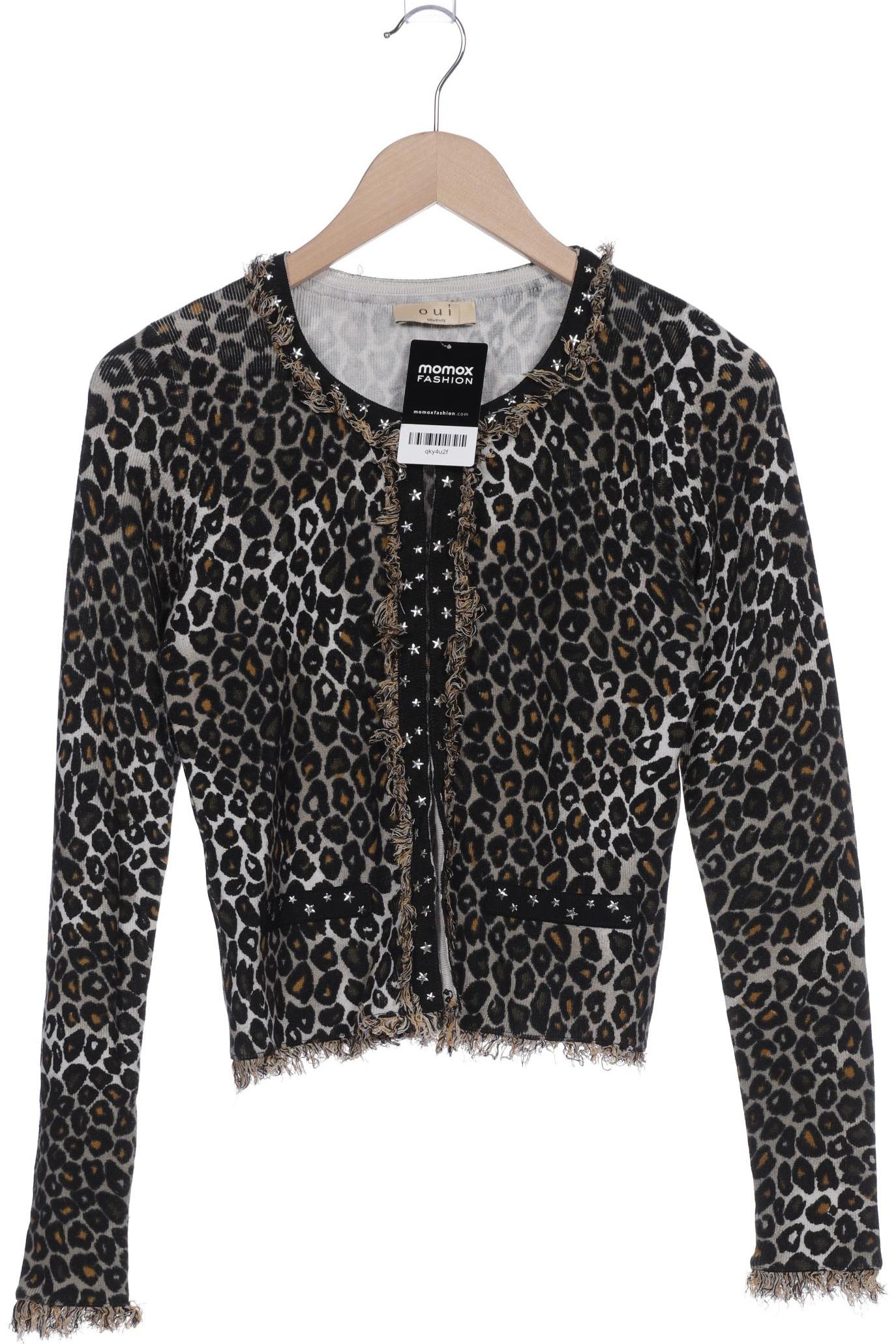

Oui Damen Strickjacke, schwarz, Gr. 34