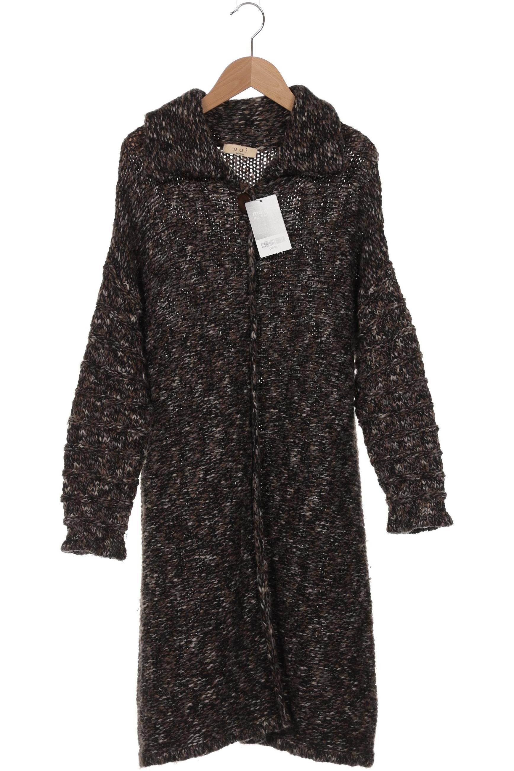 

Oui Damen Strickjacke, braun, Gr. 42