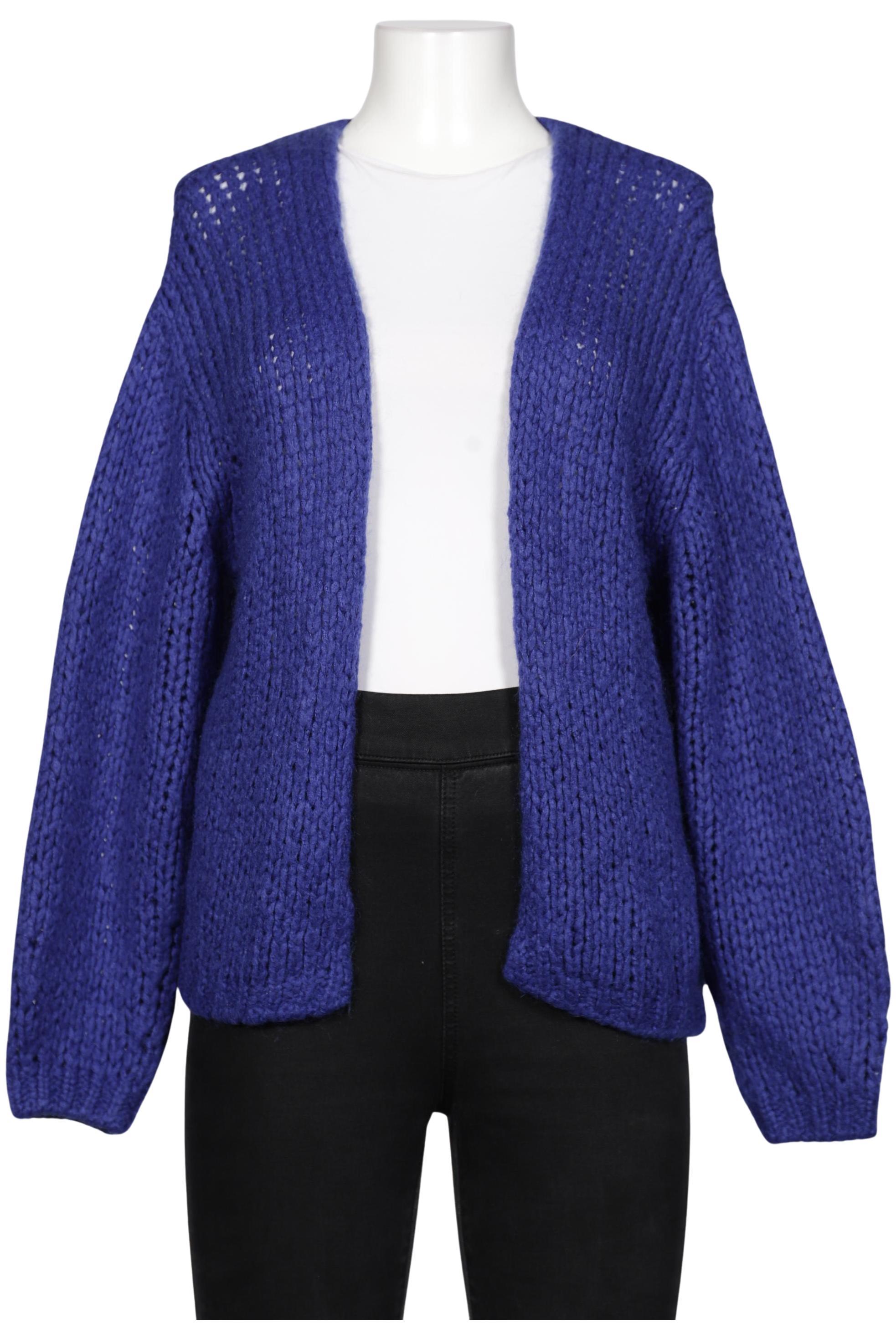 

Oui Damen Strickjacke, blau, Gr. 40