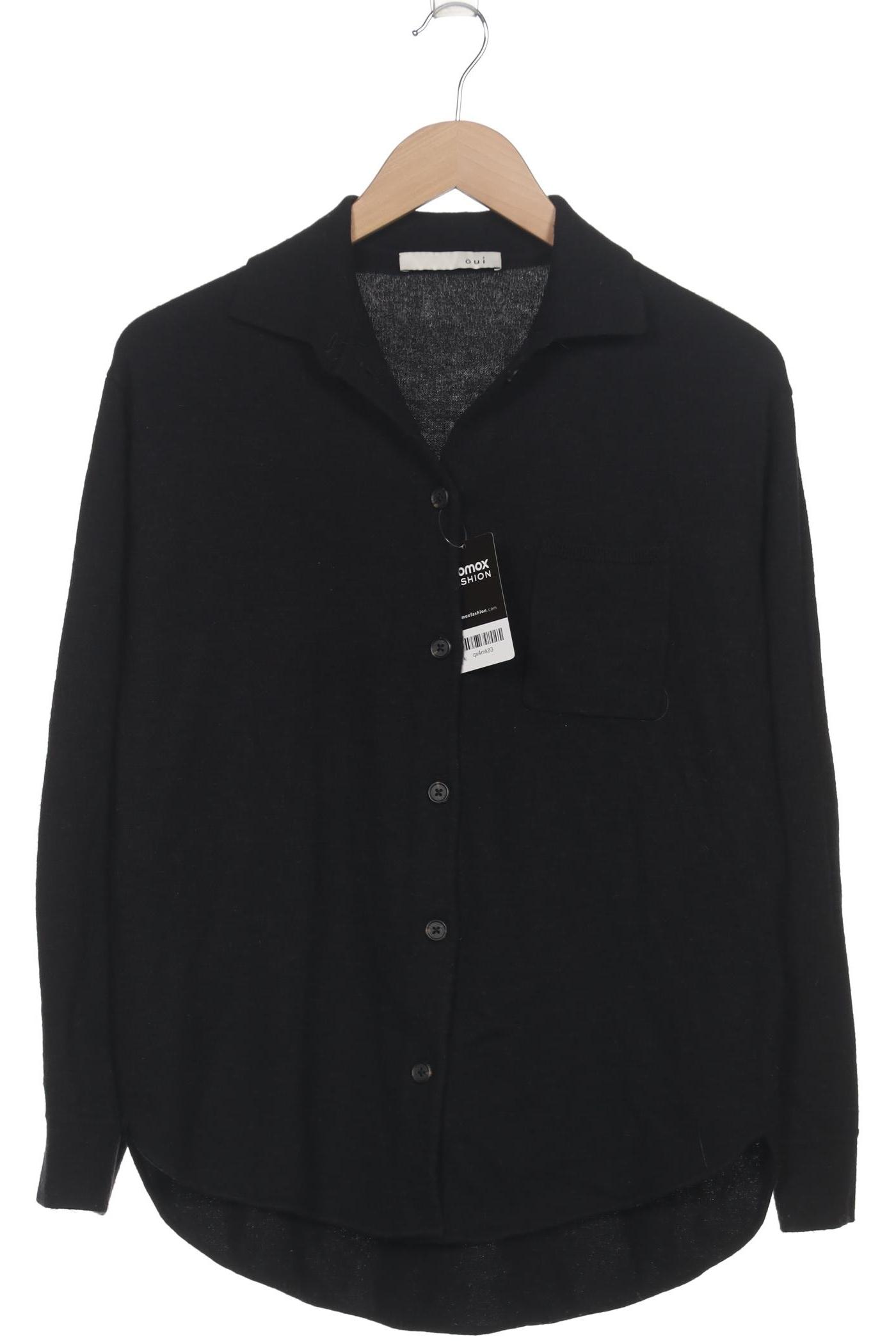 

Oui Damen Strickjacke, schwarz, Gr. 34