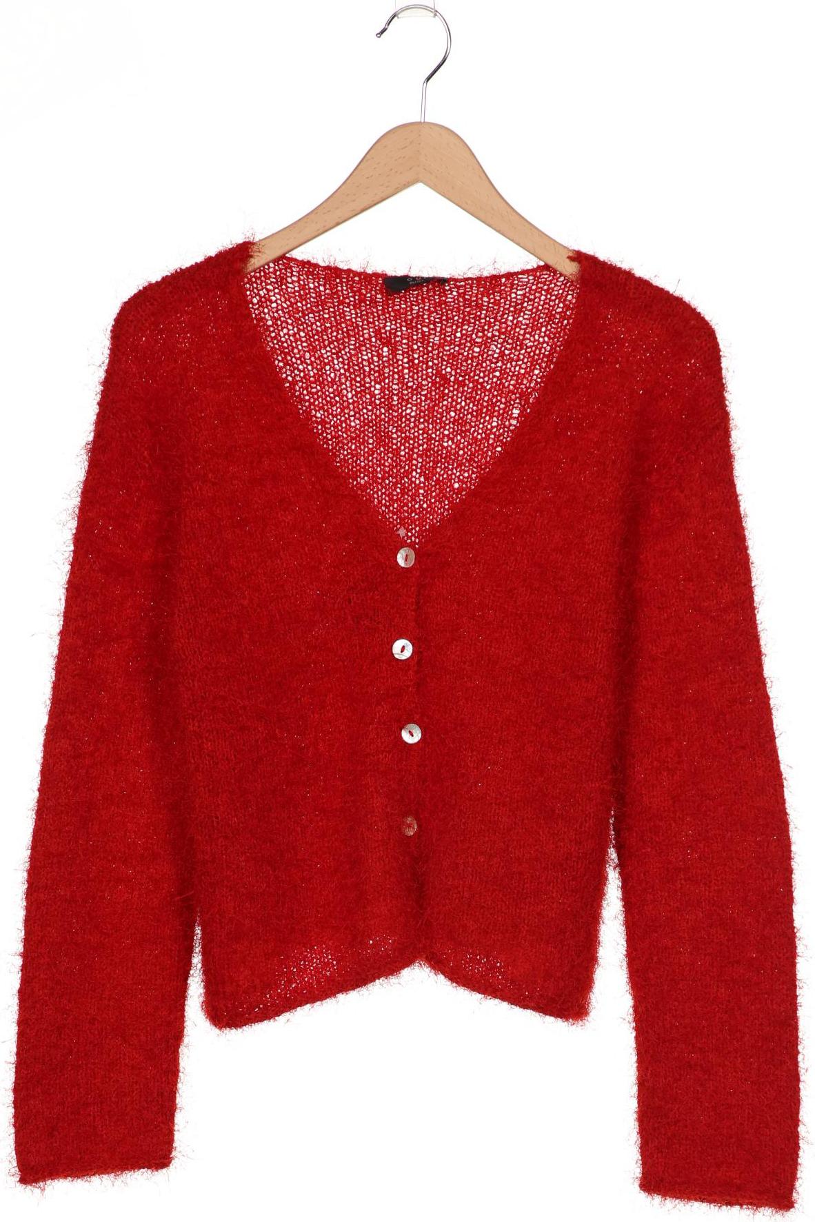 

Oui Damen Strickjacke, rot, Gr. 44