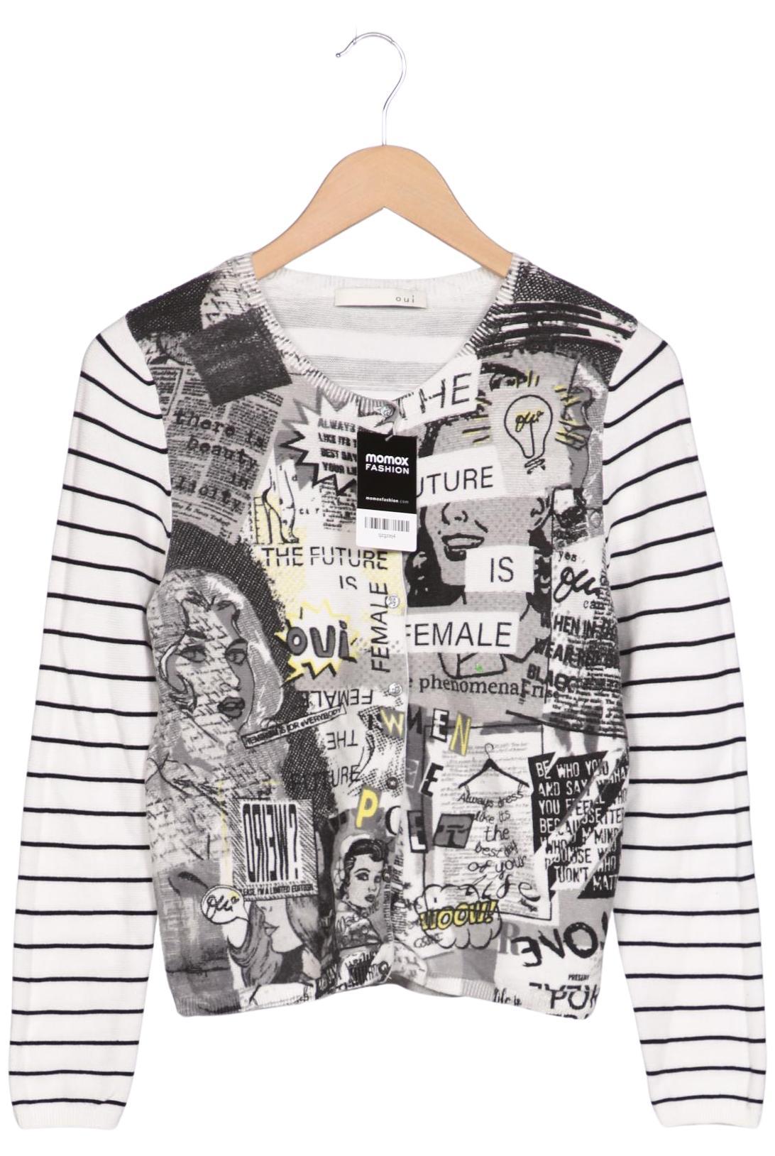 

Oui Damen Strickjacke, mehrfarbig, Gr. 36
