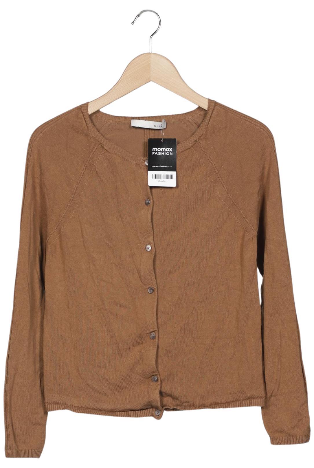 

Oui Damen Strickjacke, braun, Gr. 36