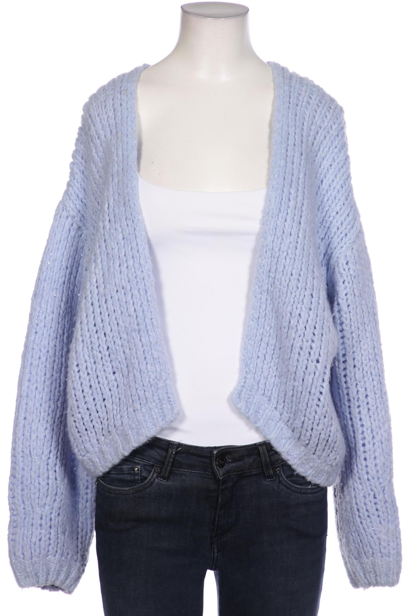 

Oui Damen Strickjacke, hellblau, Gr. 34