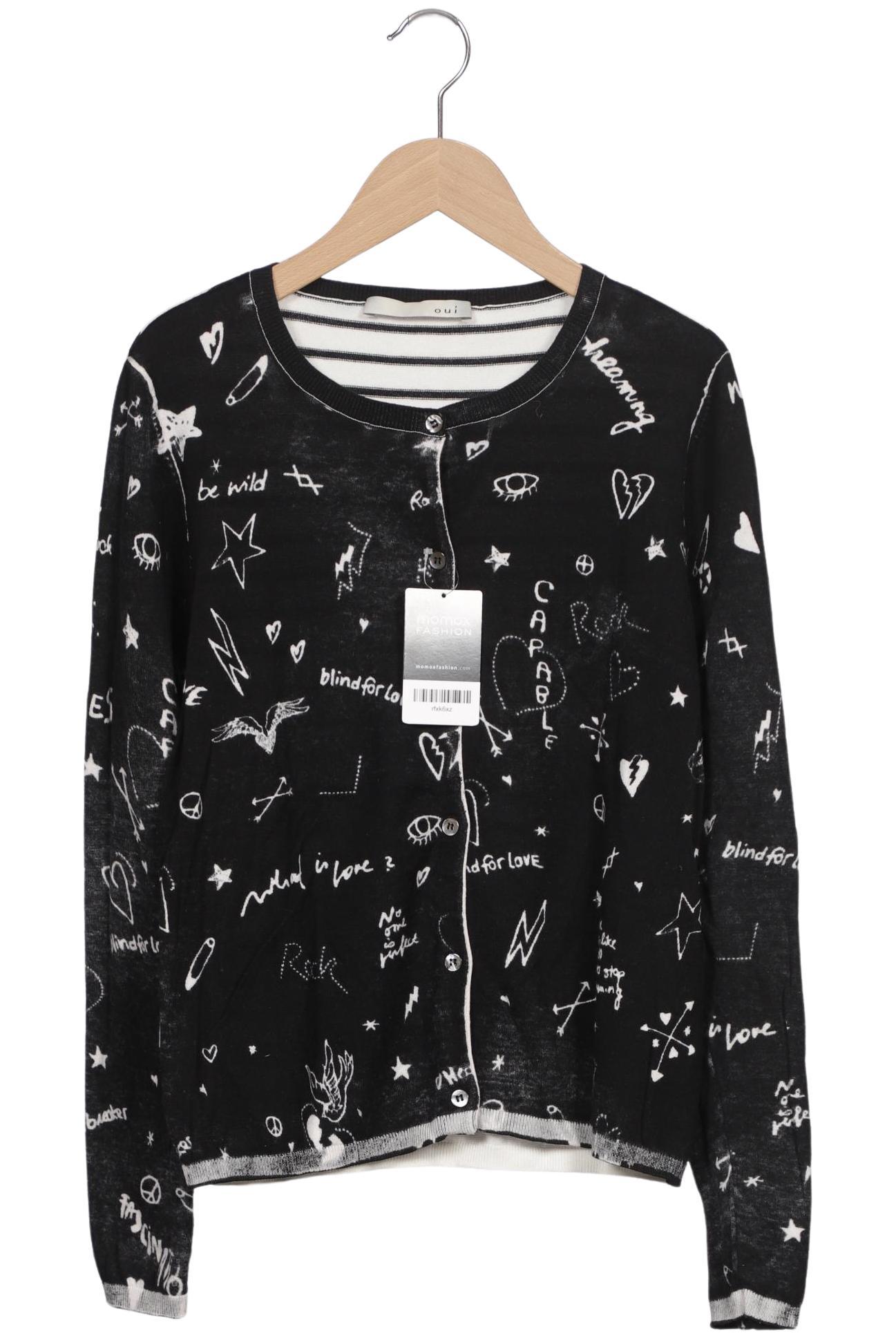 

Oui Damen Strickjacke, mehrfarbig, Gr. 38