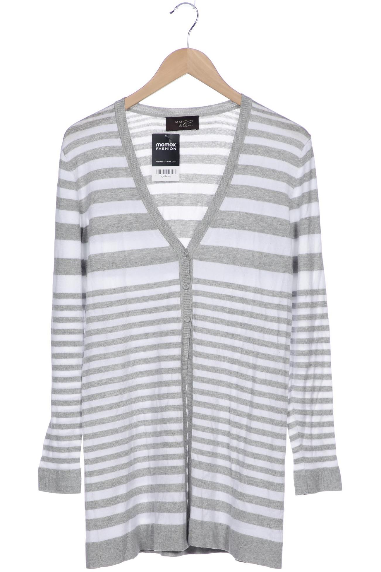 

Oui Damen Strickjacke, grau, Gr. 40