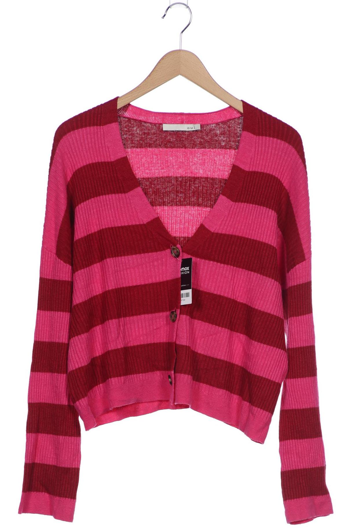 

Oui Damen Strickjacke, pink, Gr. 42