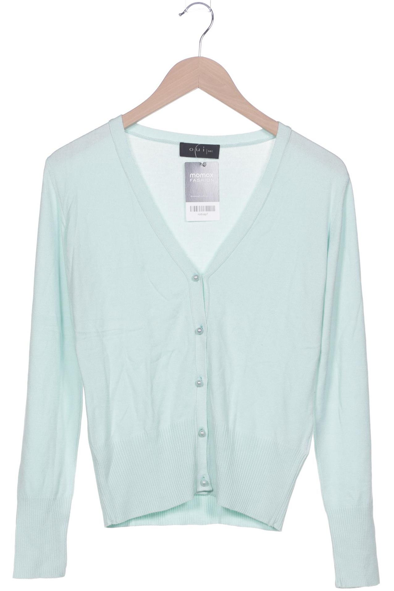 

Oui Damen Strickjacke, türkis, Gr. 40