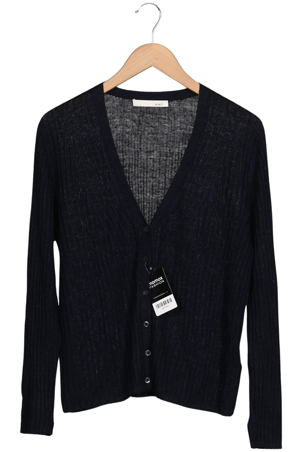 

Oui Damen Strickjacke, marineblau, Gr. 42
