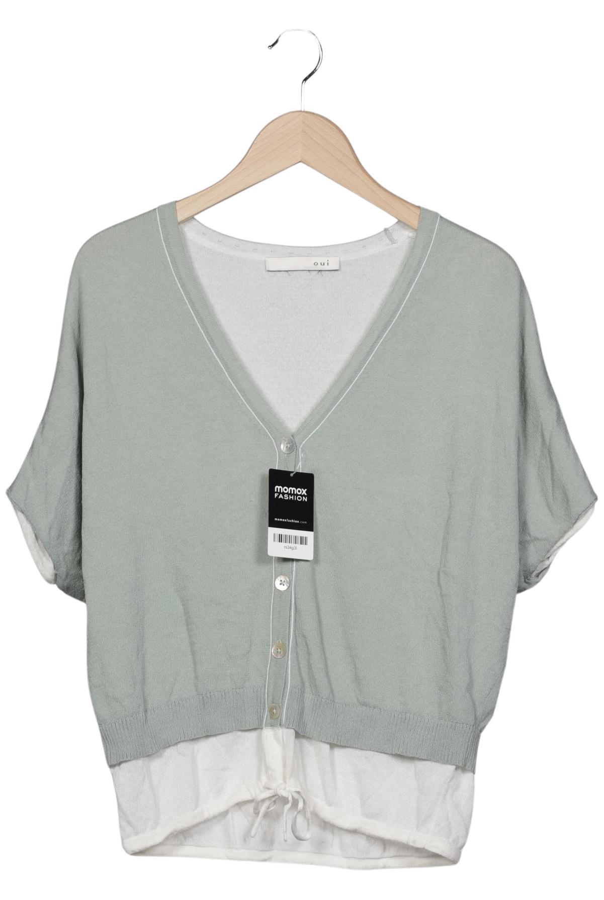 

Oui Damen Strickjacke, hellgrün, Gr. 36